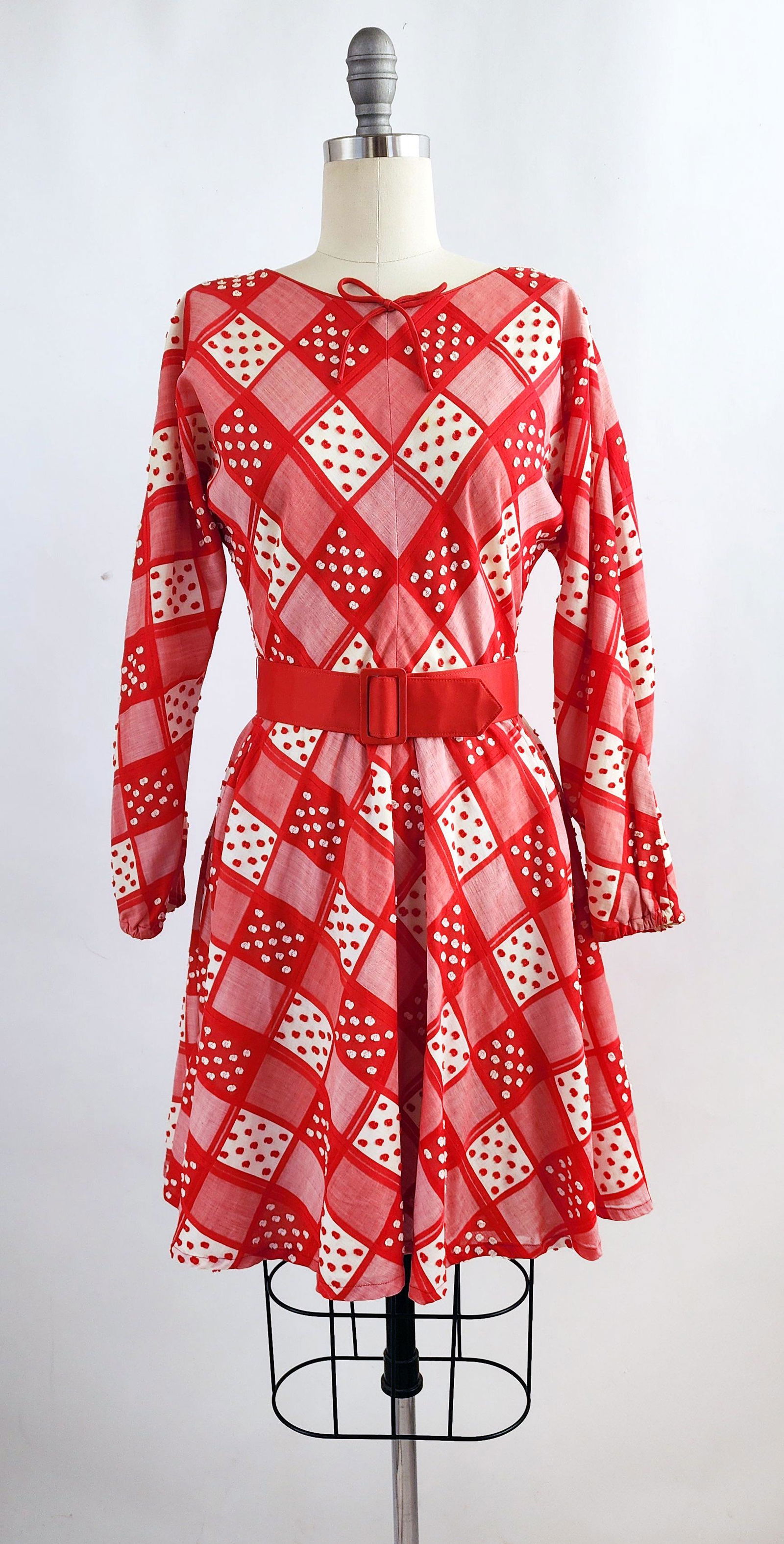 Tori Richard for Lord & Taylor Gingham Dress, 1970s (1 of 4)