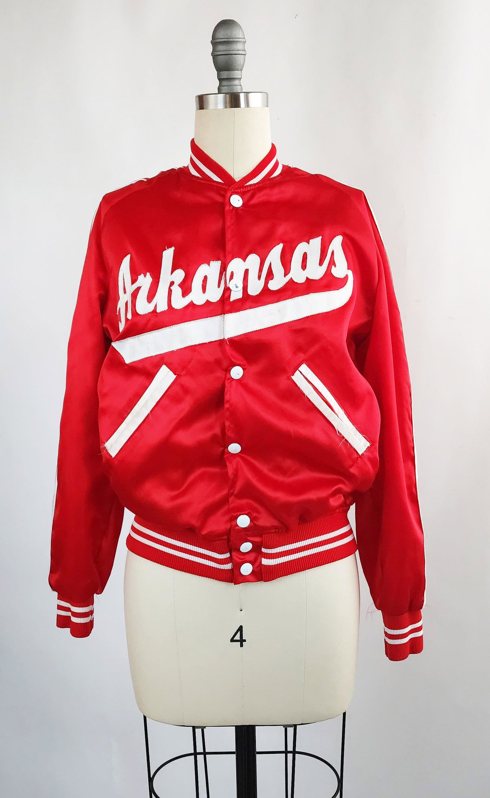 Felco NY Arkansas Red Bomber Jacket, 1970s (1 of 4)