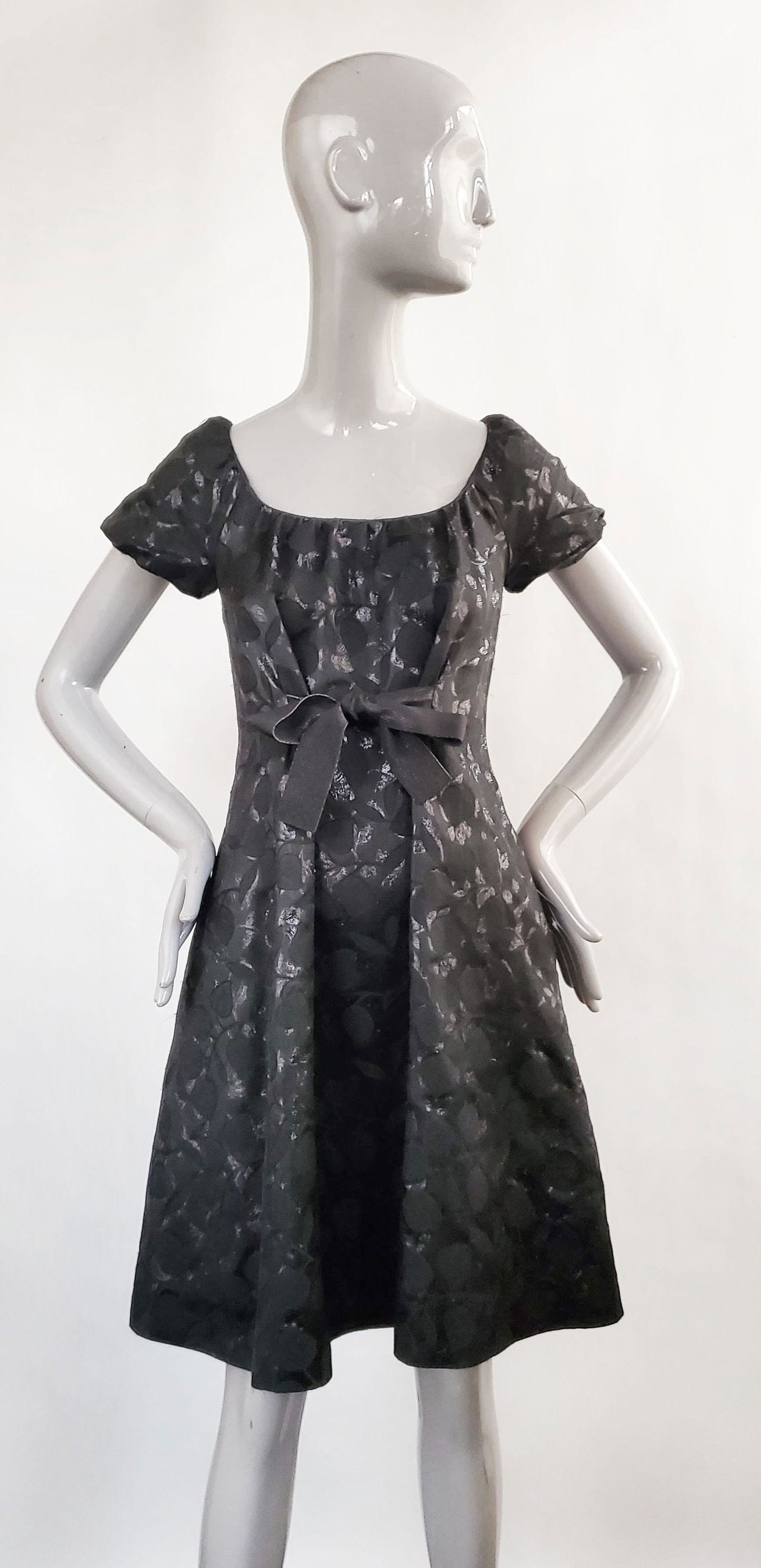 Moschino Black Jacquard Dress, ca. 2000s (1 of 4)