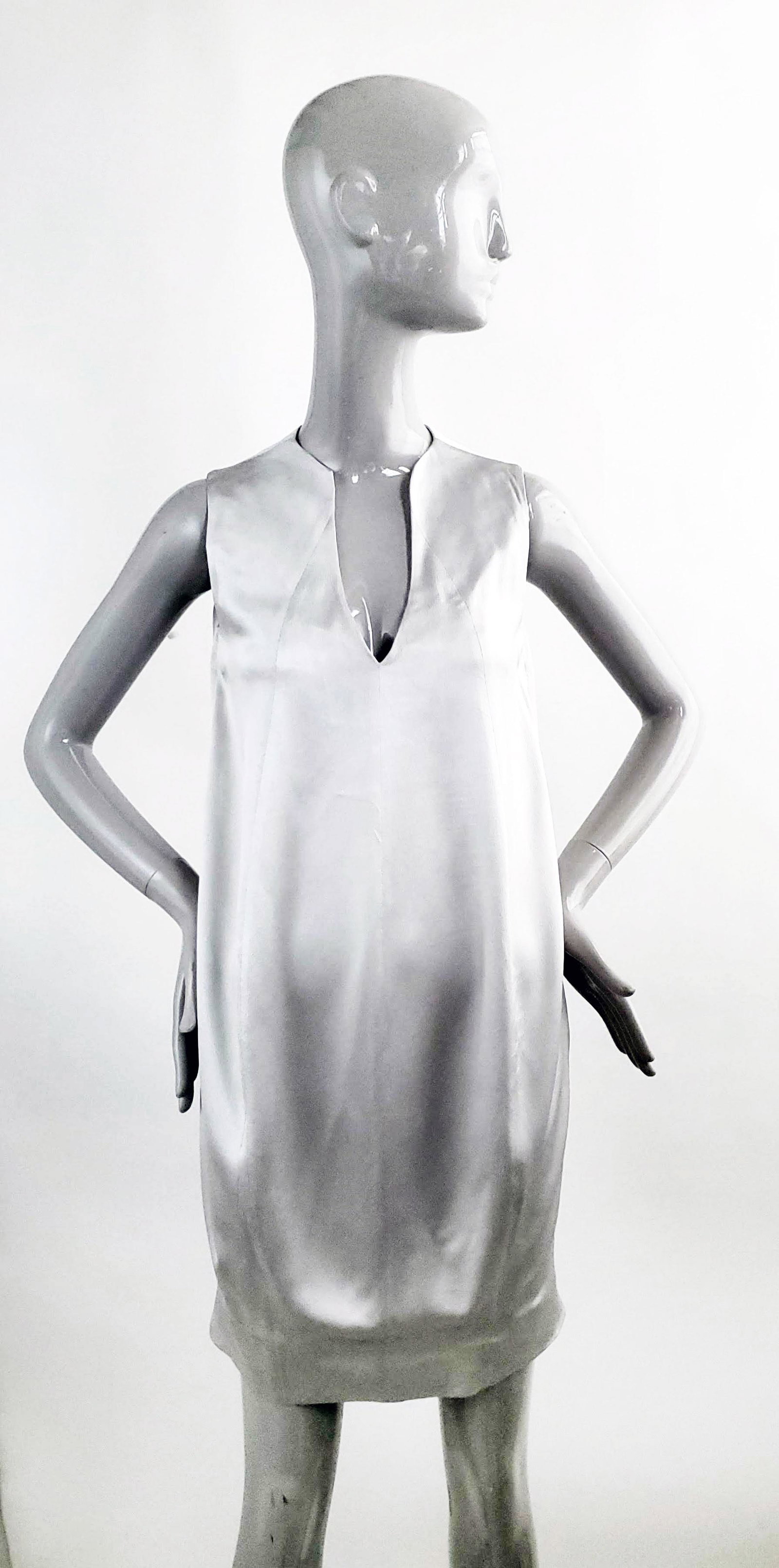 Alexander McQueen Gray Silk Dress, S/S 2009 (1 of 4)