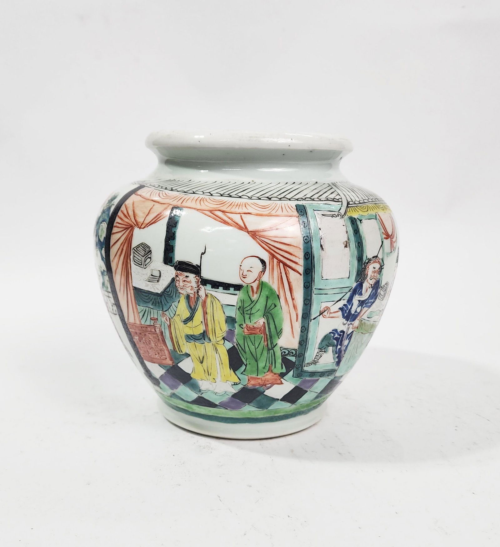Antique Chinese Porcelain Vase with Figures (1 of 7)