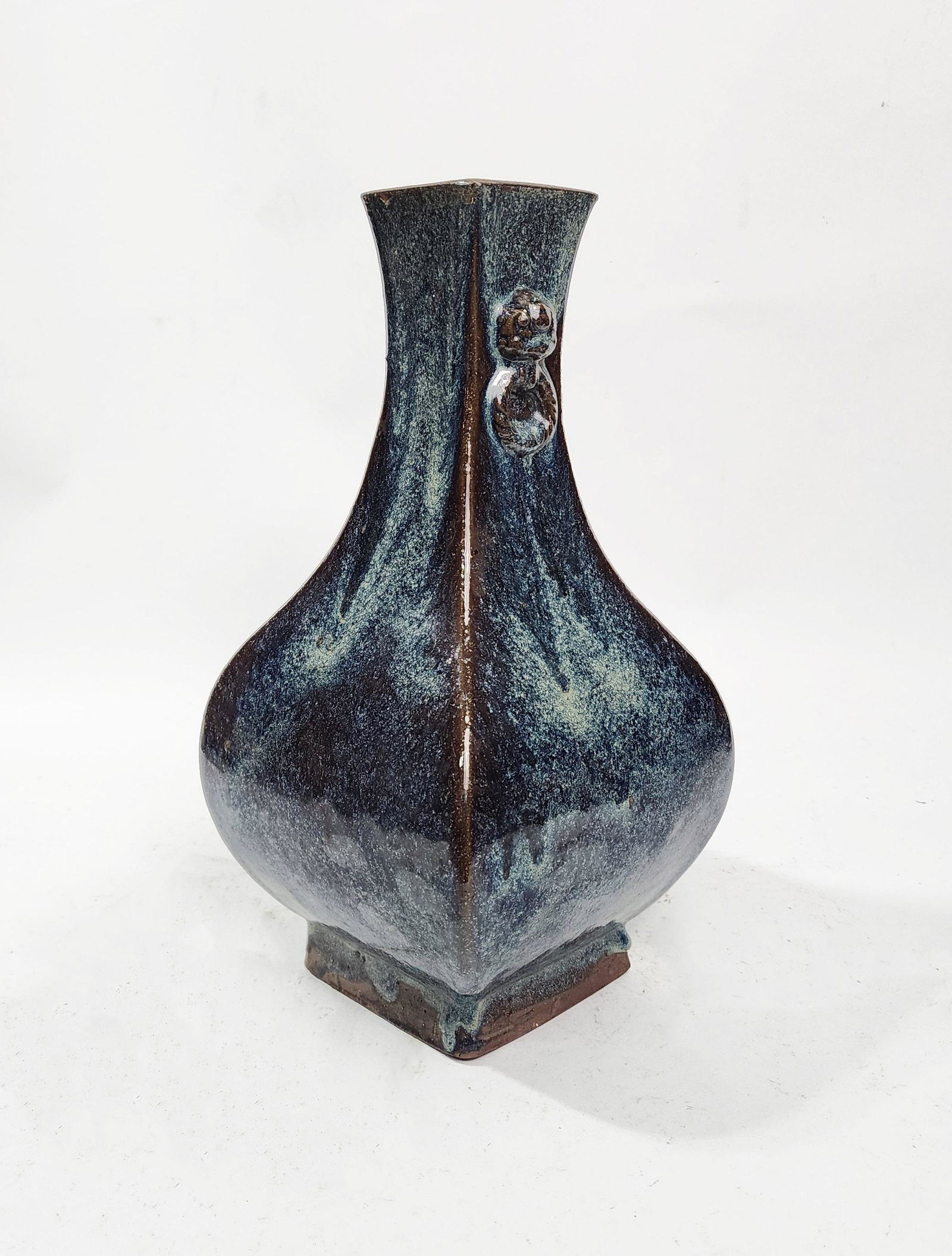 Antique Chinese Shiwan Ware Blue Jun Glazed Vase (1 of 10)