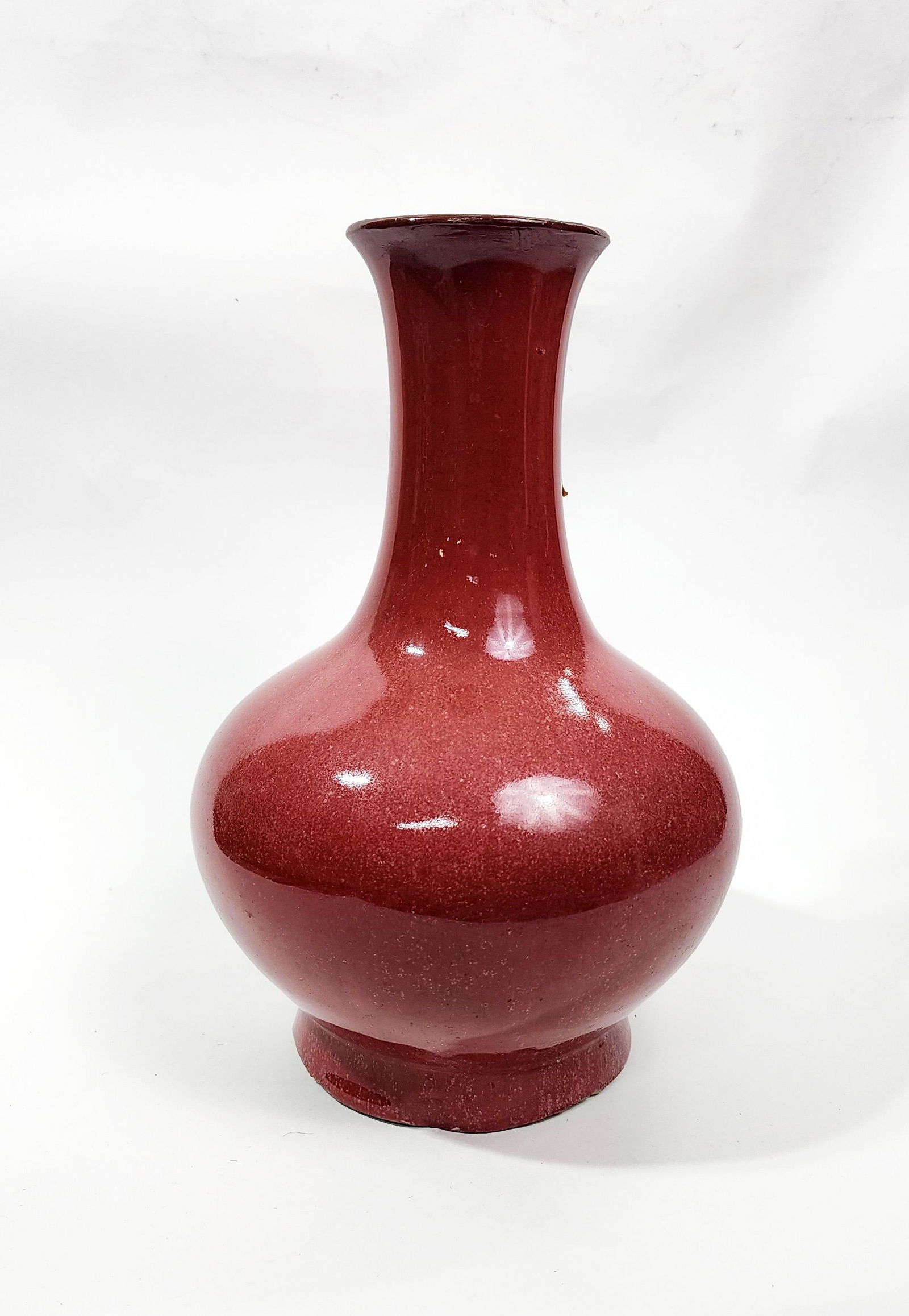 Antique Chinese Sang de Boeuf Glazed Vase (1 of 6)