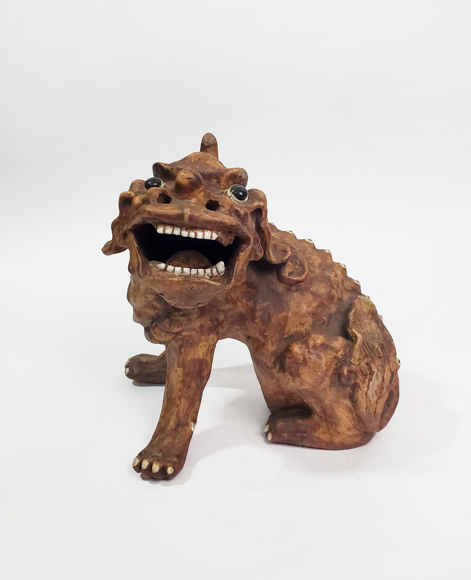Antique Chinese Pottery Foo Dog Figure (1 of 6)