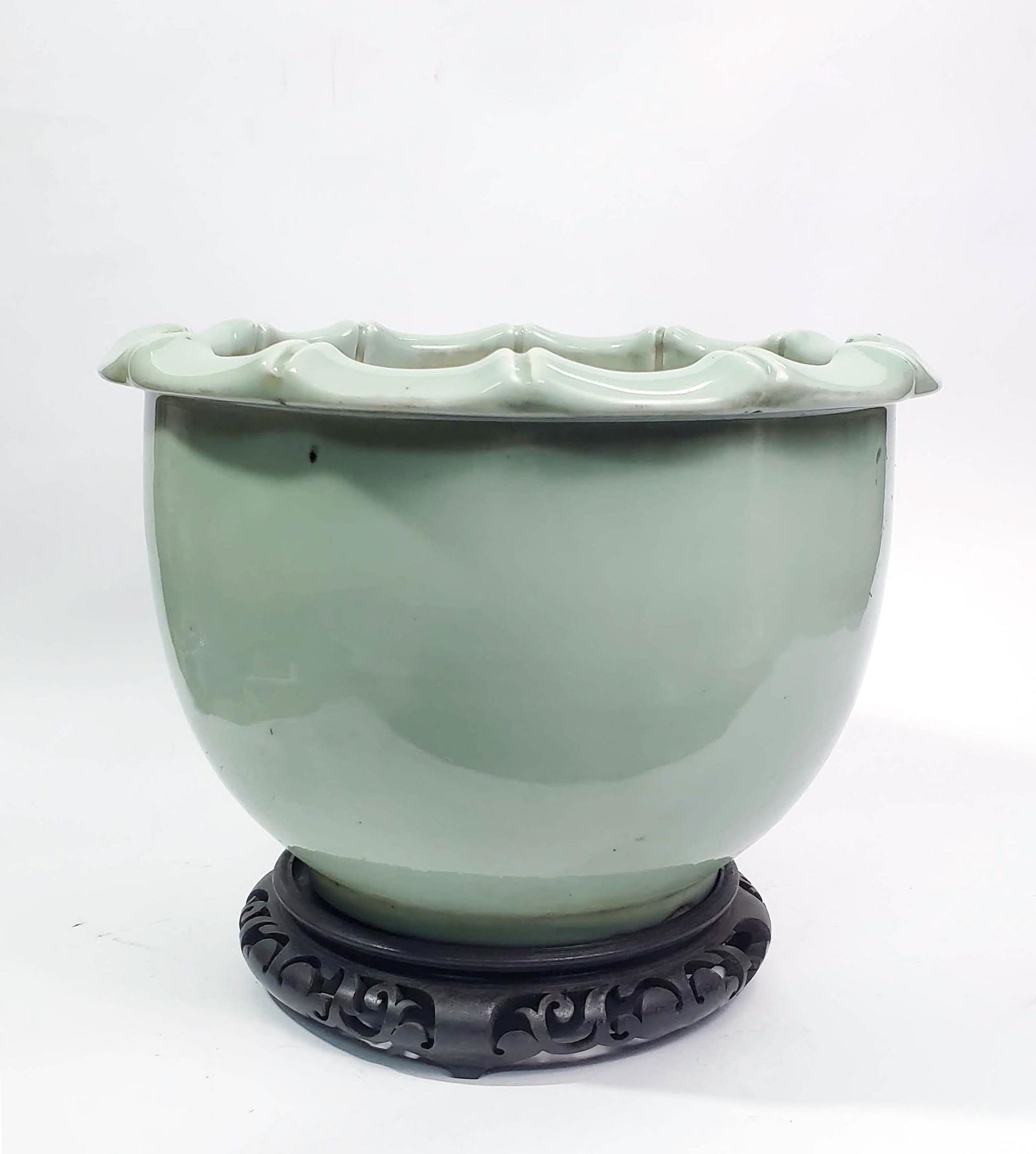 Antique Chinese Celadon Glazed Large Planter (1 of 6)