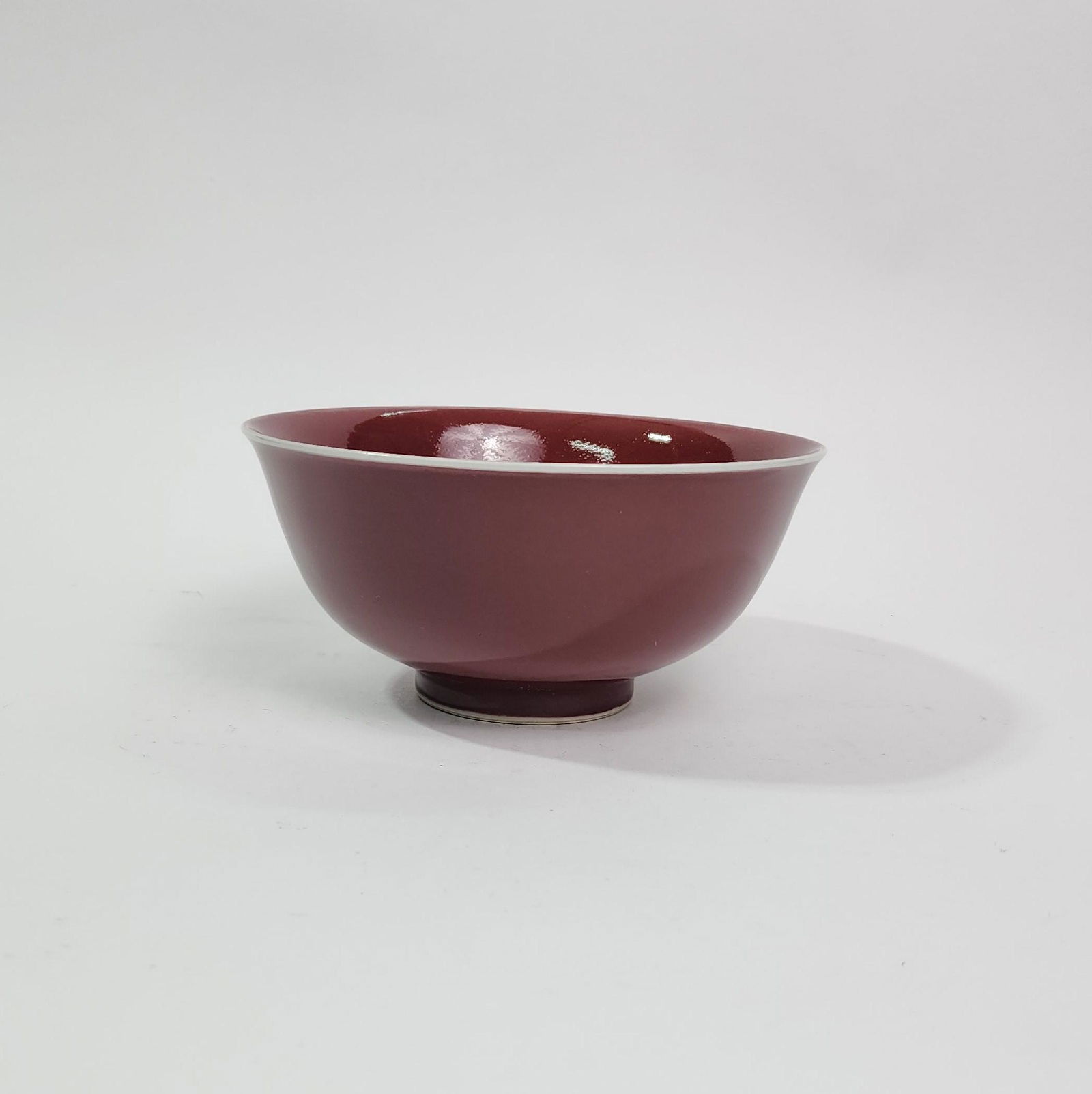 Chinese Jingdezhen Copper Red Glazed Porcelain Bowl (1 of 13)