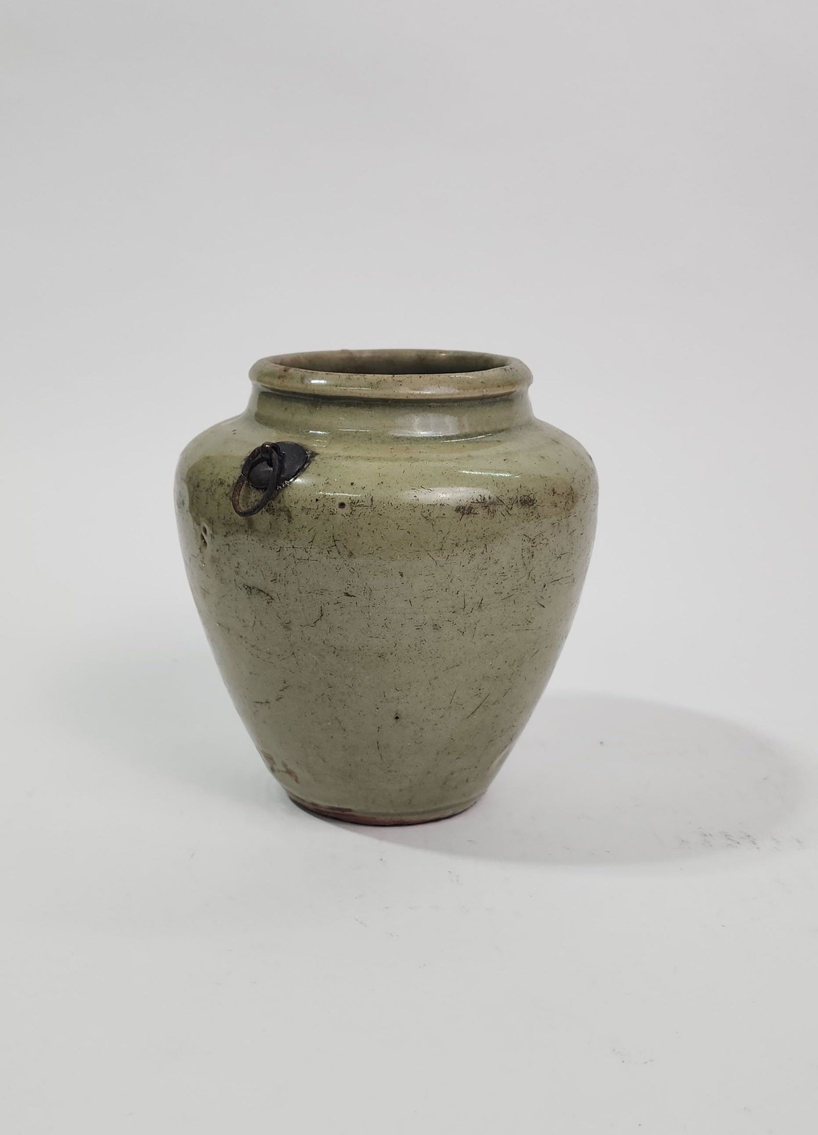 Antique Chinese Longquan Celadon Glazed Porcelain Jar (1 of 13)