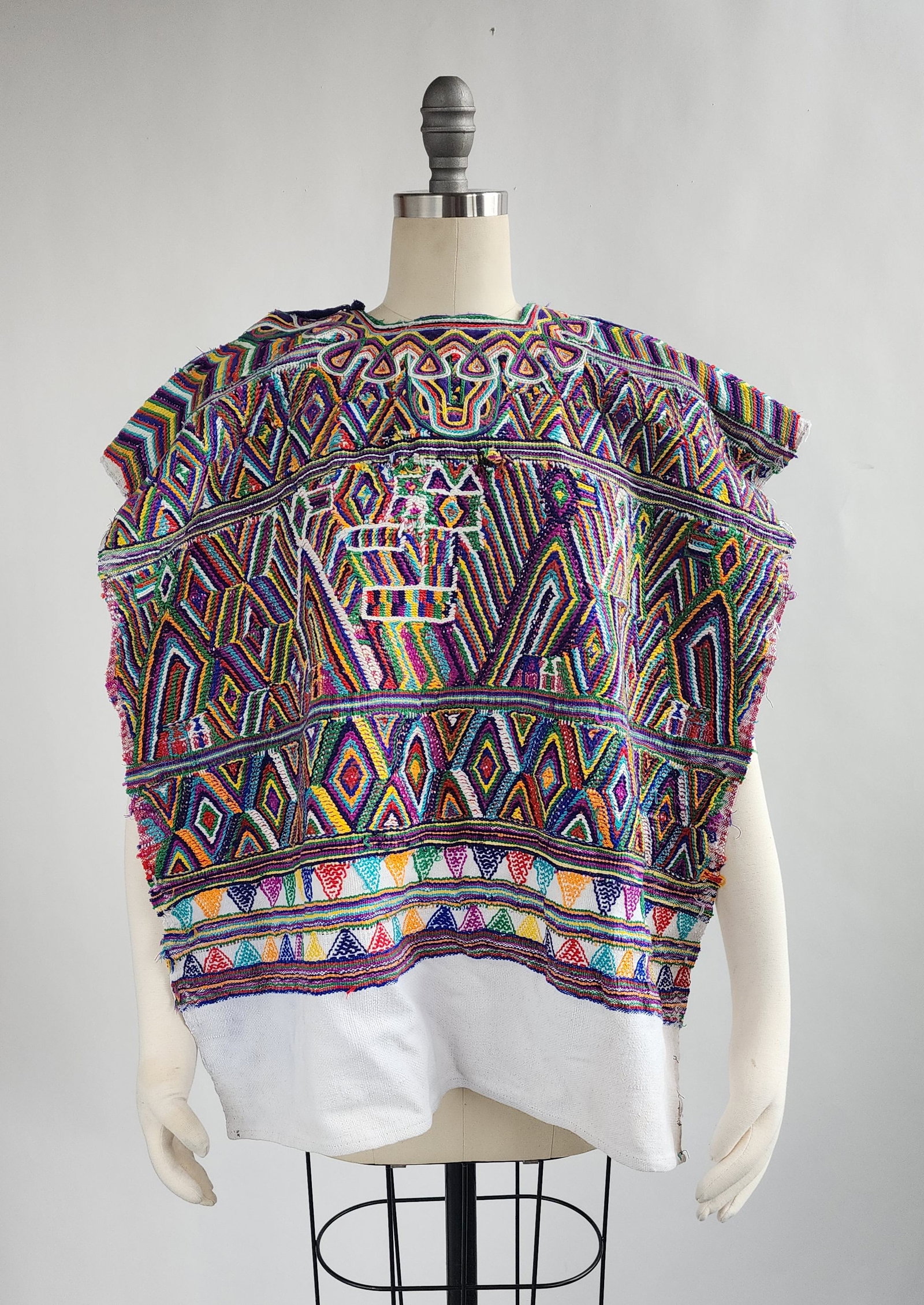 Guatemalan Embroidered Huipil Bodice: Guatemalan Embroidered Huipil Bodice, ca, 20th century.