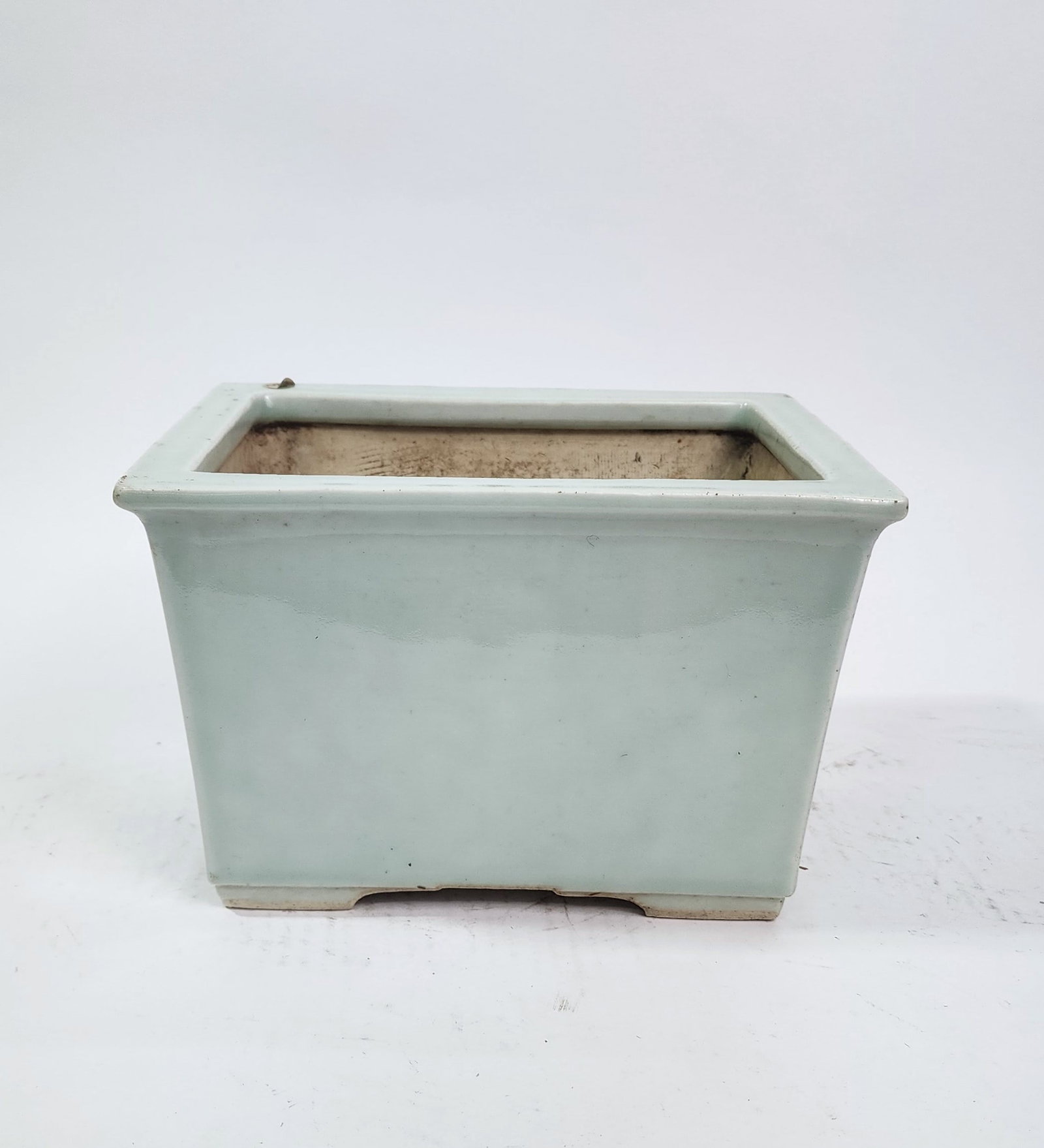 Antique Chinese Celadon Glazed Rectangle Planter (1 of 8)