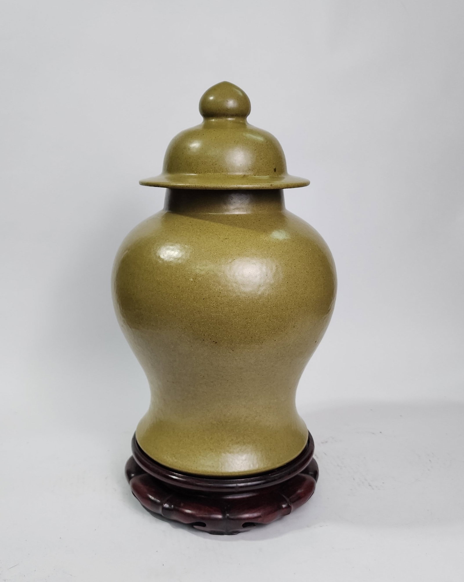 Antique Chinese Tea Dust Glazed Porcelain Large Jar (1 of 13)