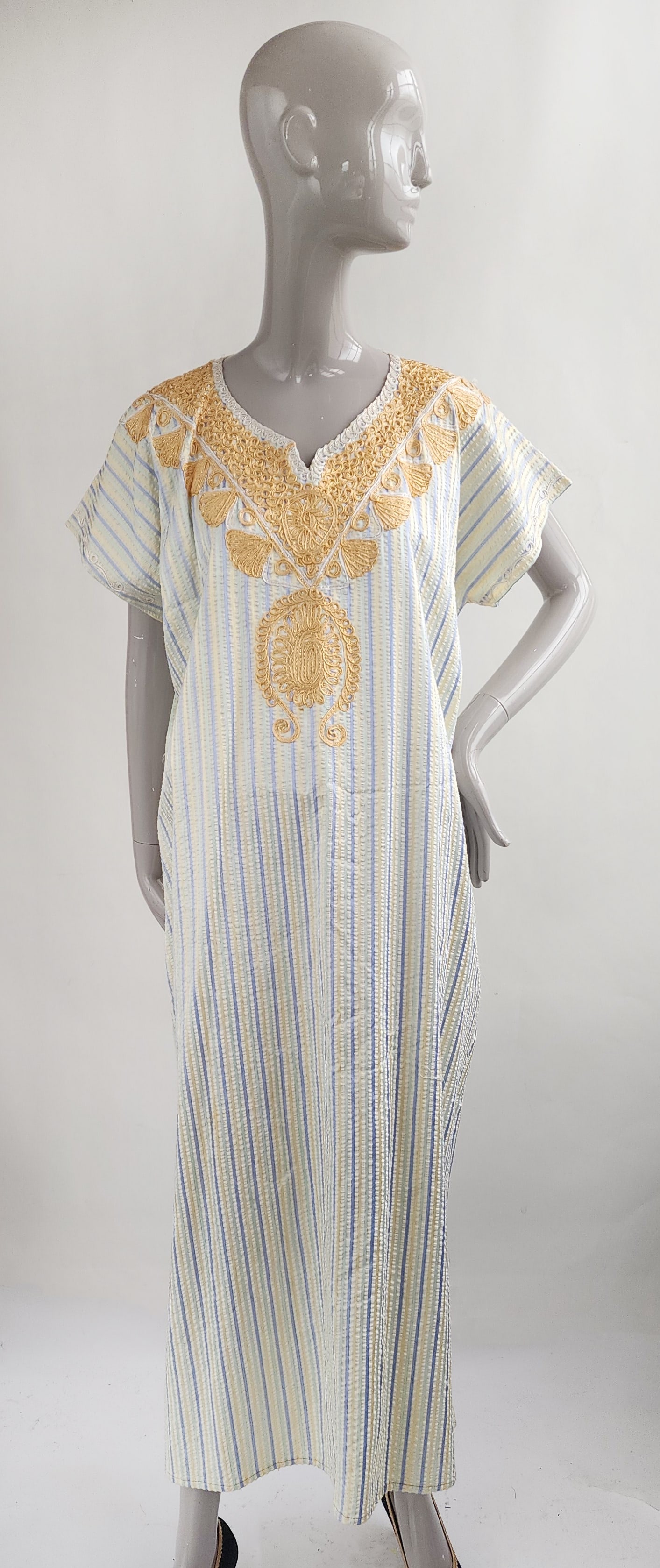 Moroccan Embroidered Caftan Dress, ca. 1980s (1 of 3)
