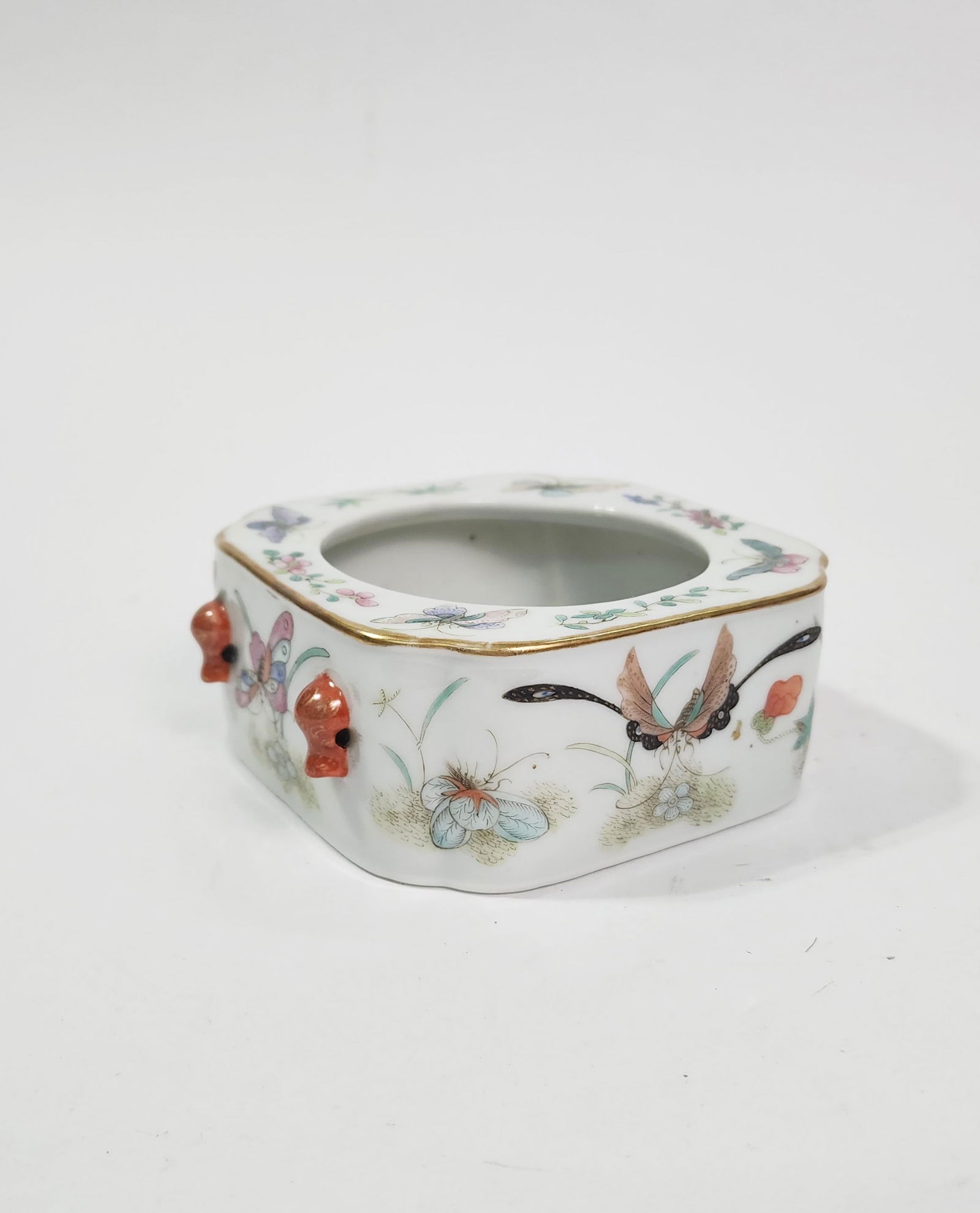Antique Chinese Famille Rose Porcelain Brush Washer (1 of 7)
