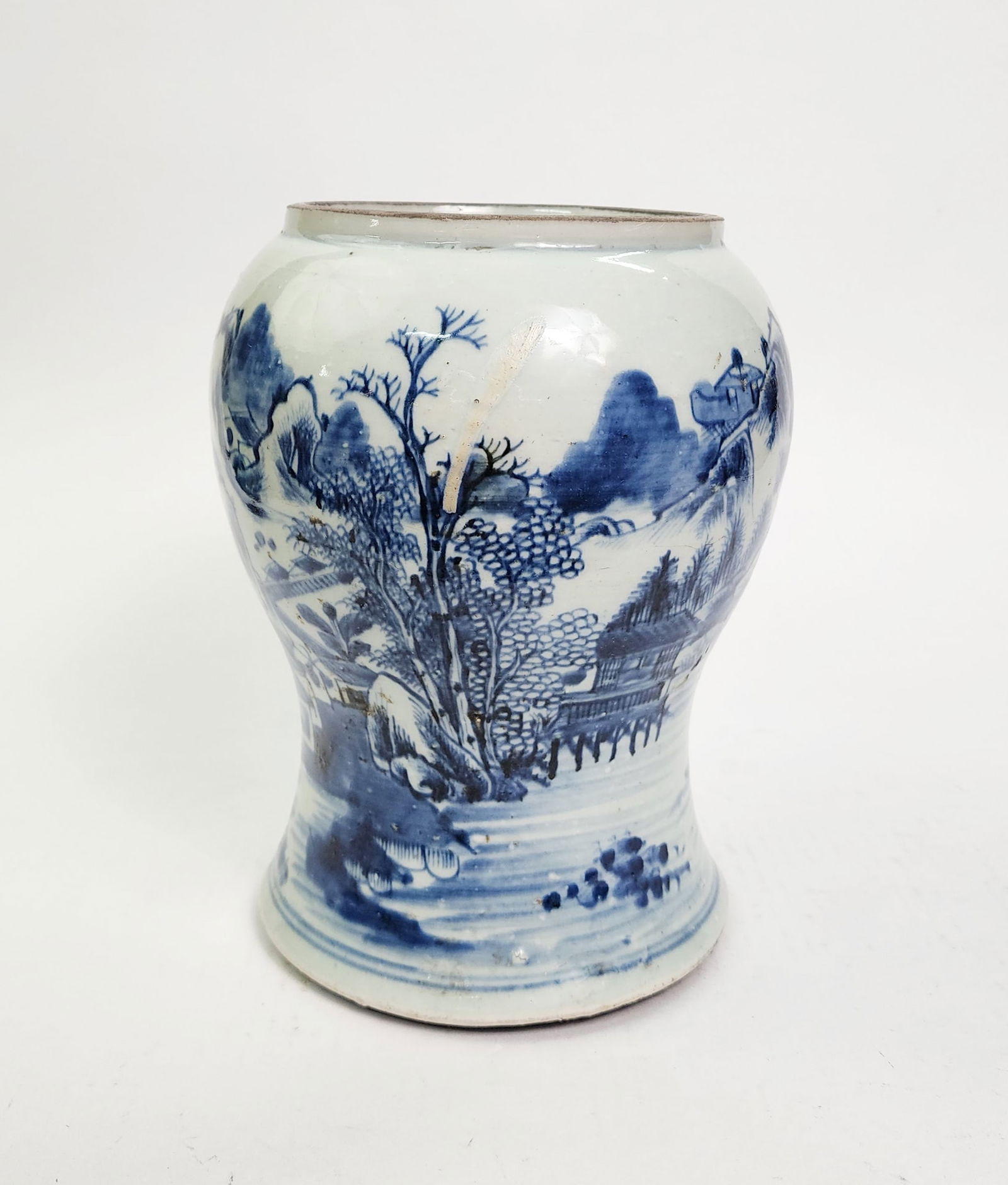 Antique Chinese Blue & White Porcelain Jar (1 of 6)