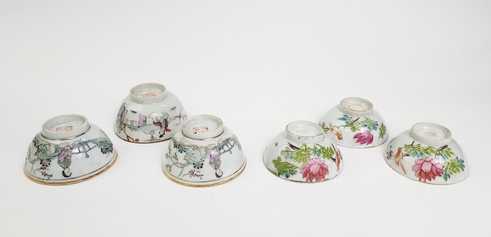 Lot of 6 Antique Chinese Famille Rose Porcelain Cups (1 of 11)