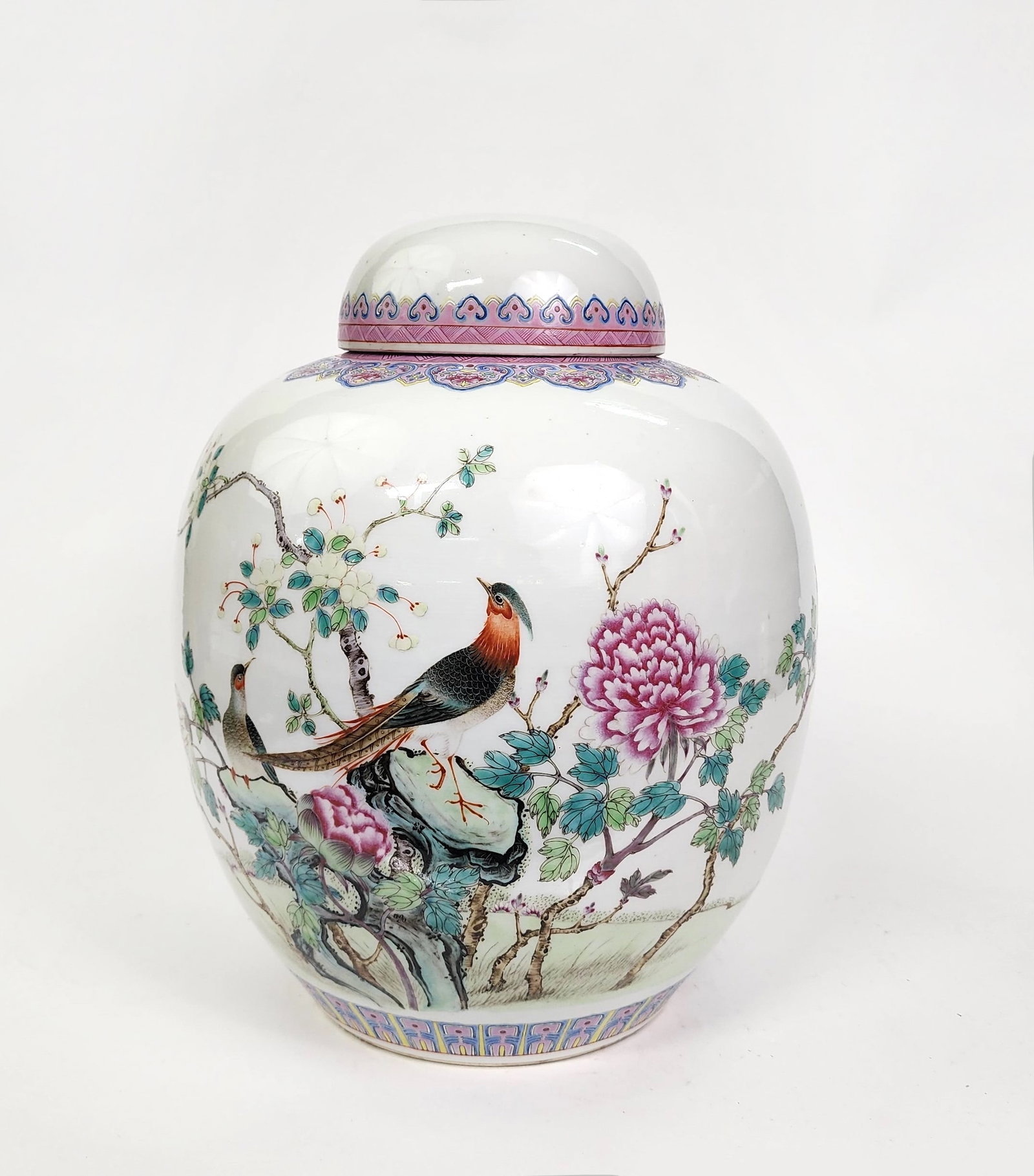 Chinese Famille Rose Large Porcelain Jar (1 of 14)
