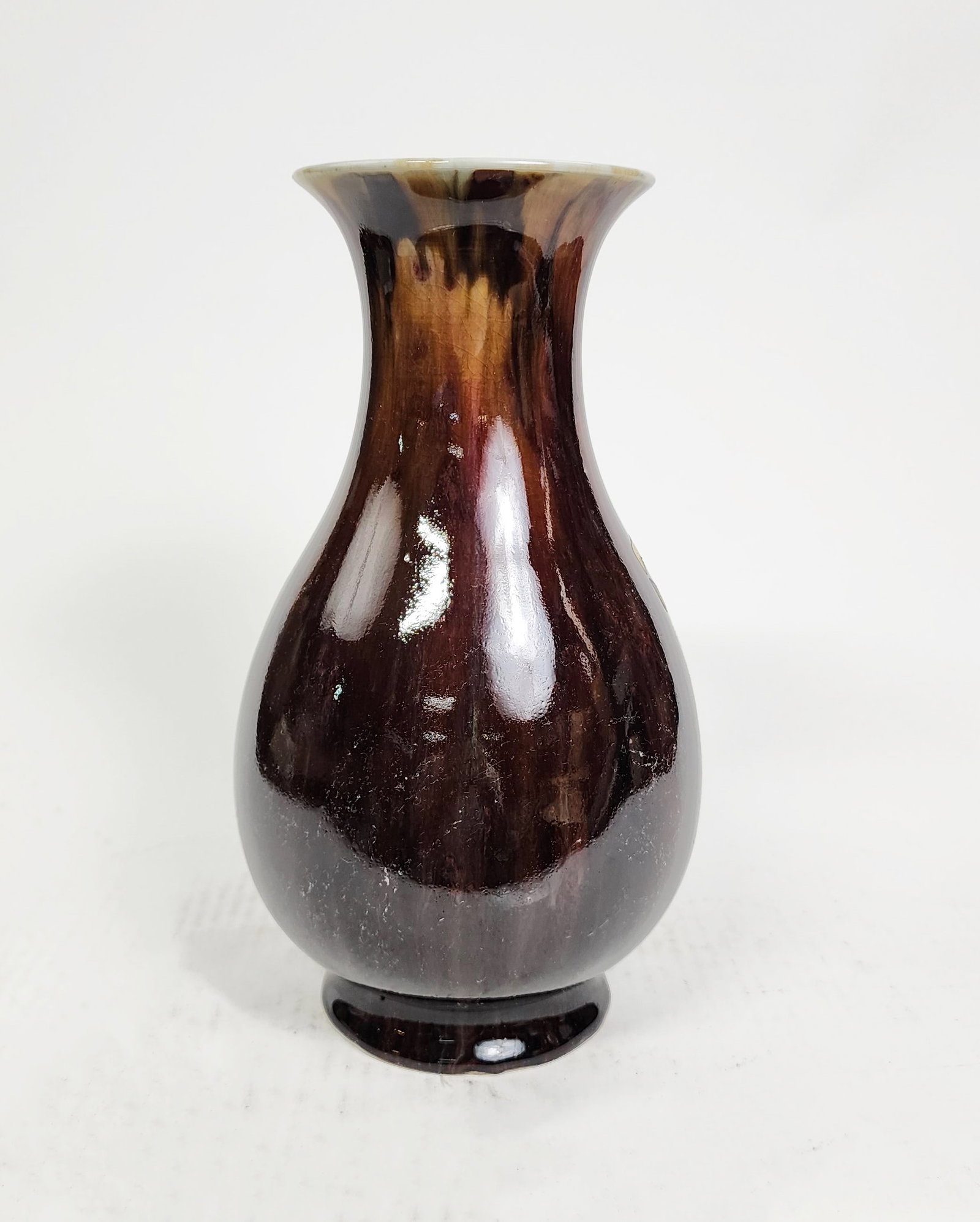 Chinese Jindezgen Made Brown Glazed Porcelain Vase (1 of 8)