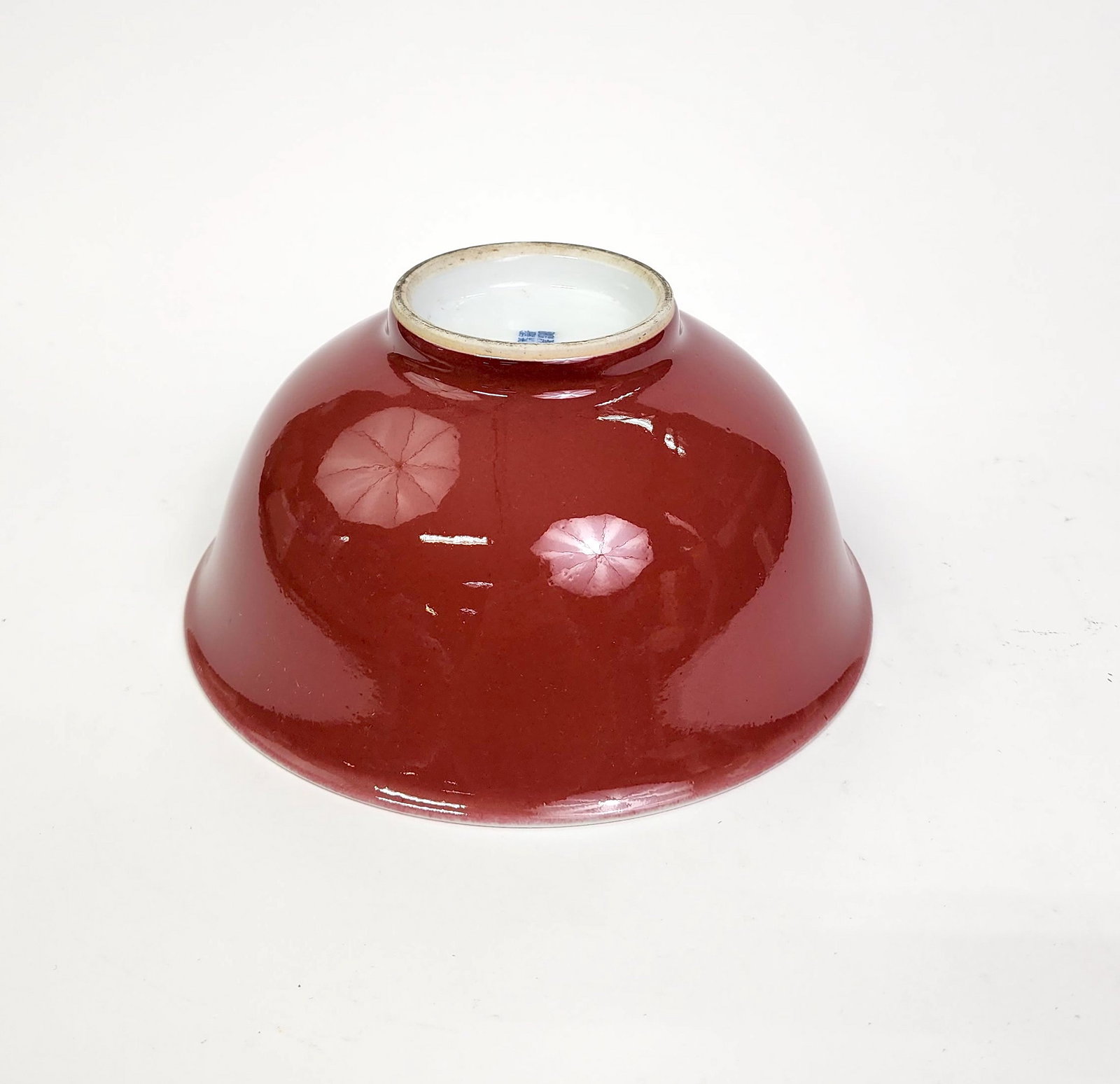 Chinese Jingdezhen Copper Red Glazed Porcelain Bowl (1 of 10)