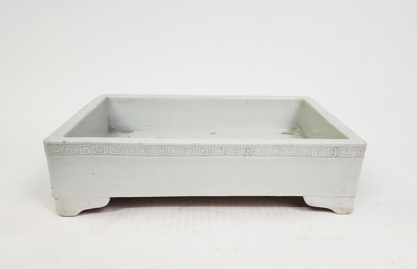 Antique Chinese White Glazed Porcelain Rectangle Planter (1 of 7)