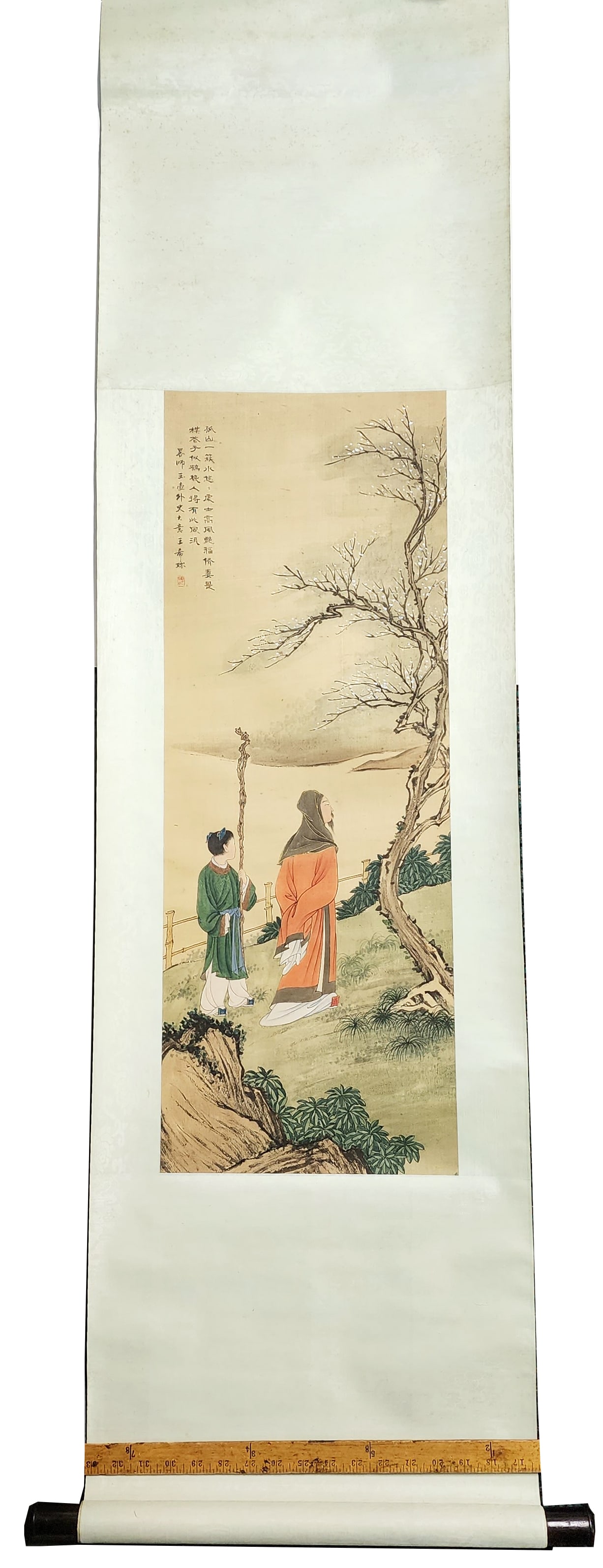 Antique Chinese Scroll Painting on Silk (1 of 7)
