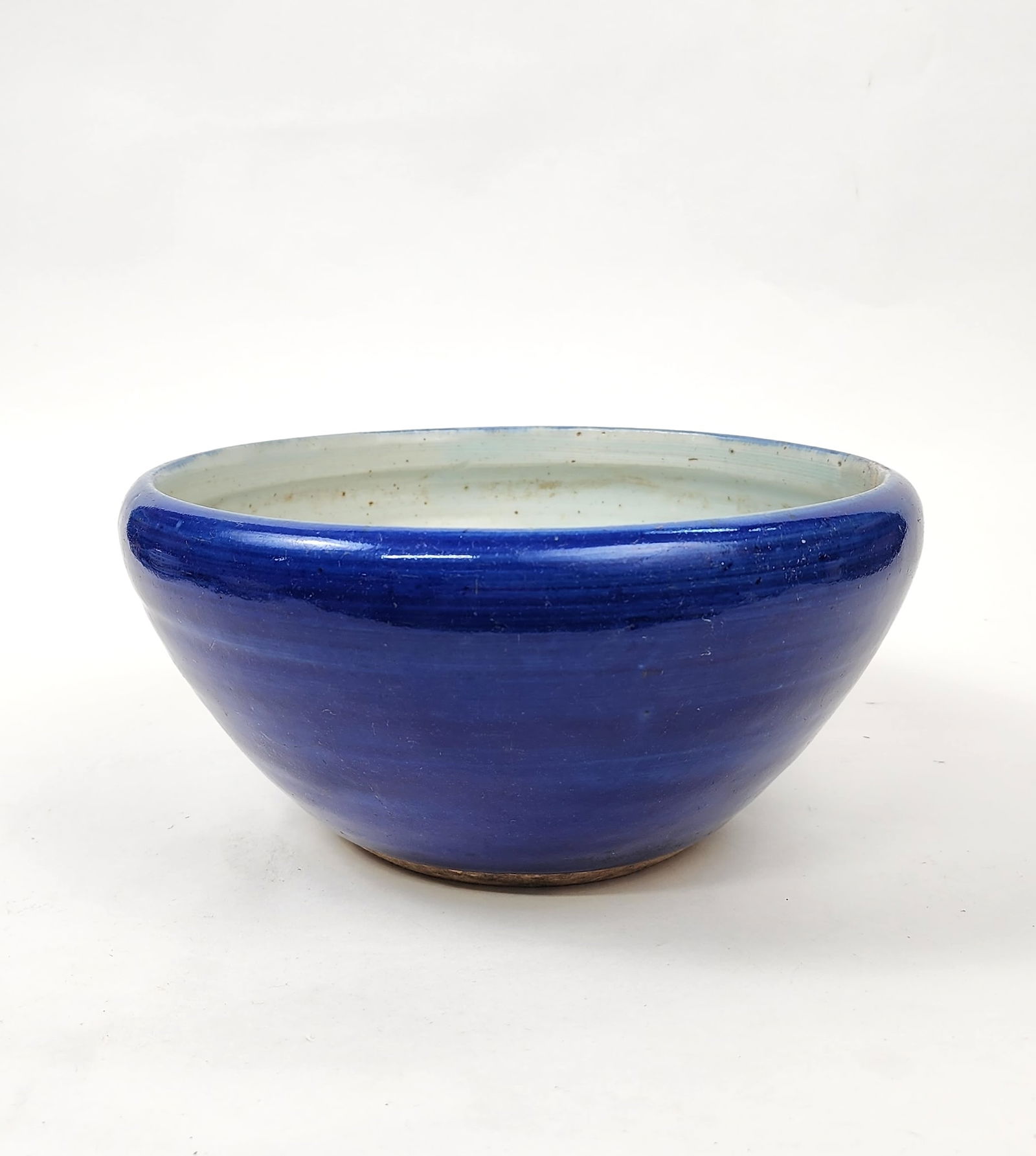 Antique Chinese Cobalt Blue Glazed Porcelain Brush Wash Bowl (1 of 5)