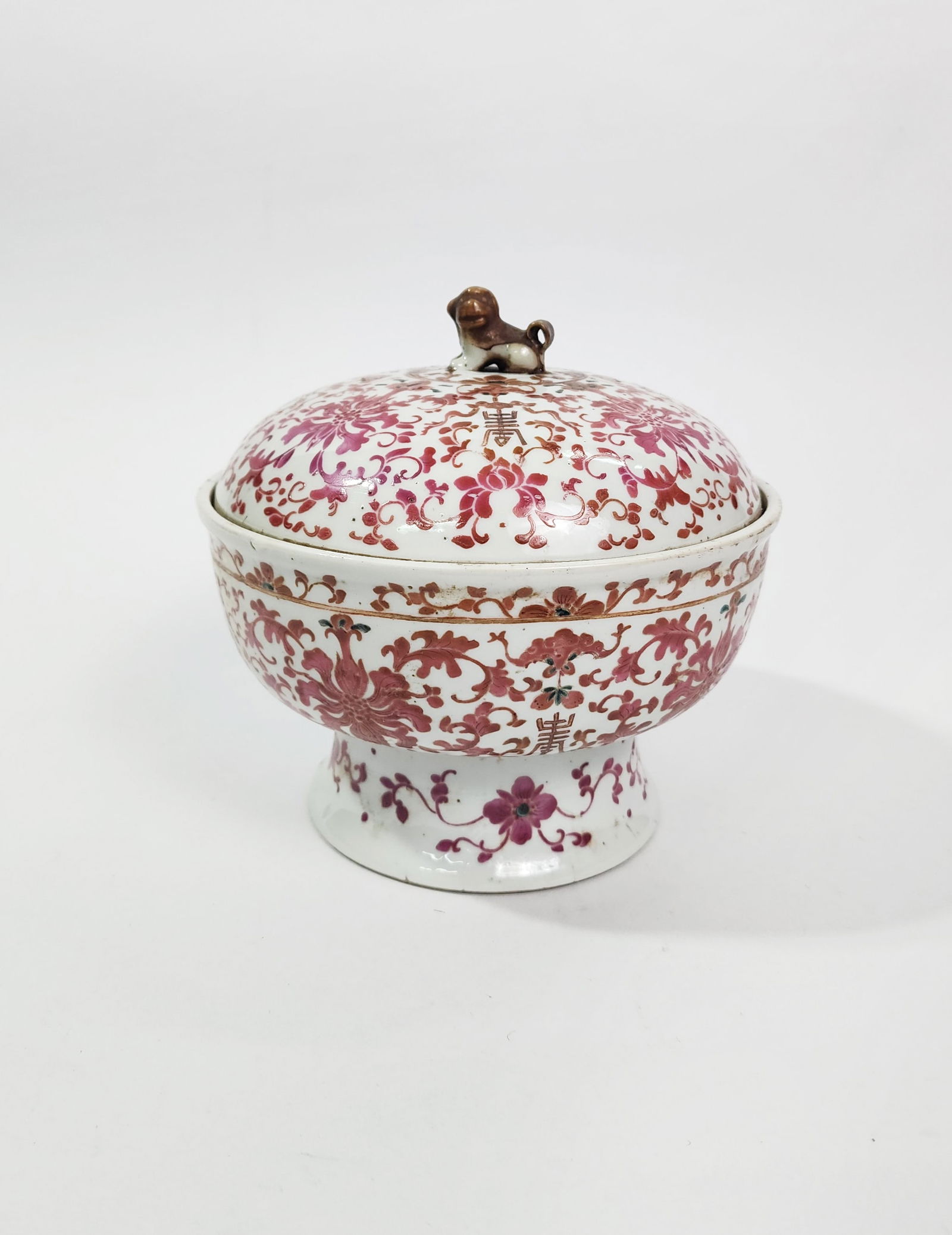 Antique Chinese Enameled Porcelain Covered Bowl (1 of 12)