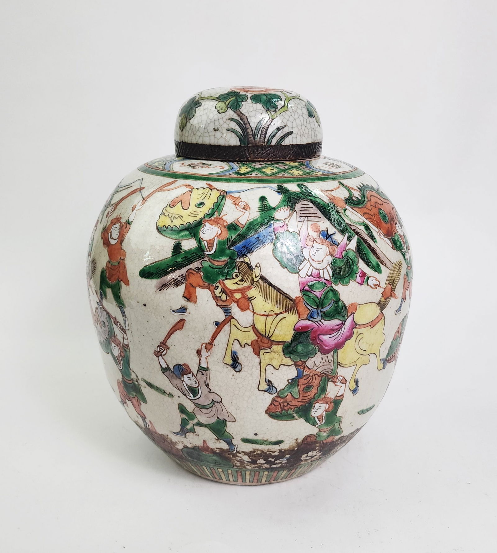 Antique Chinese Crackle Glazed Porcelain Jar (1 of 8)