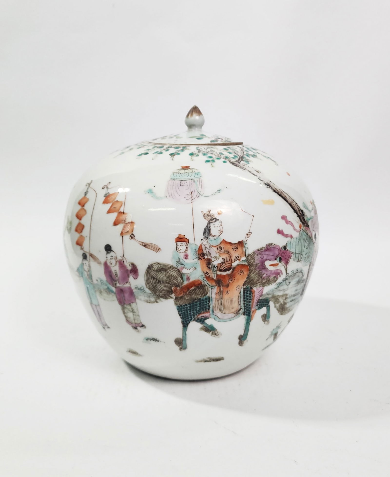 Antique Chinese Late Qing Famille Rose Porcelain Ginger Jar (1 of 10)