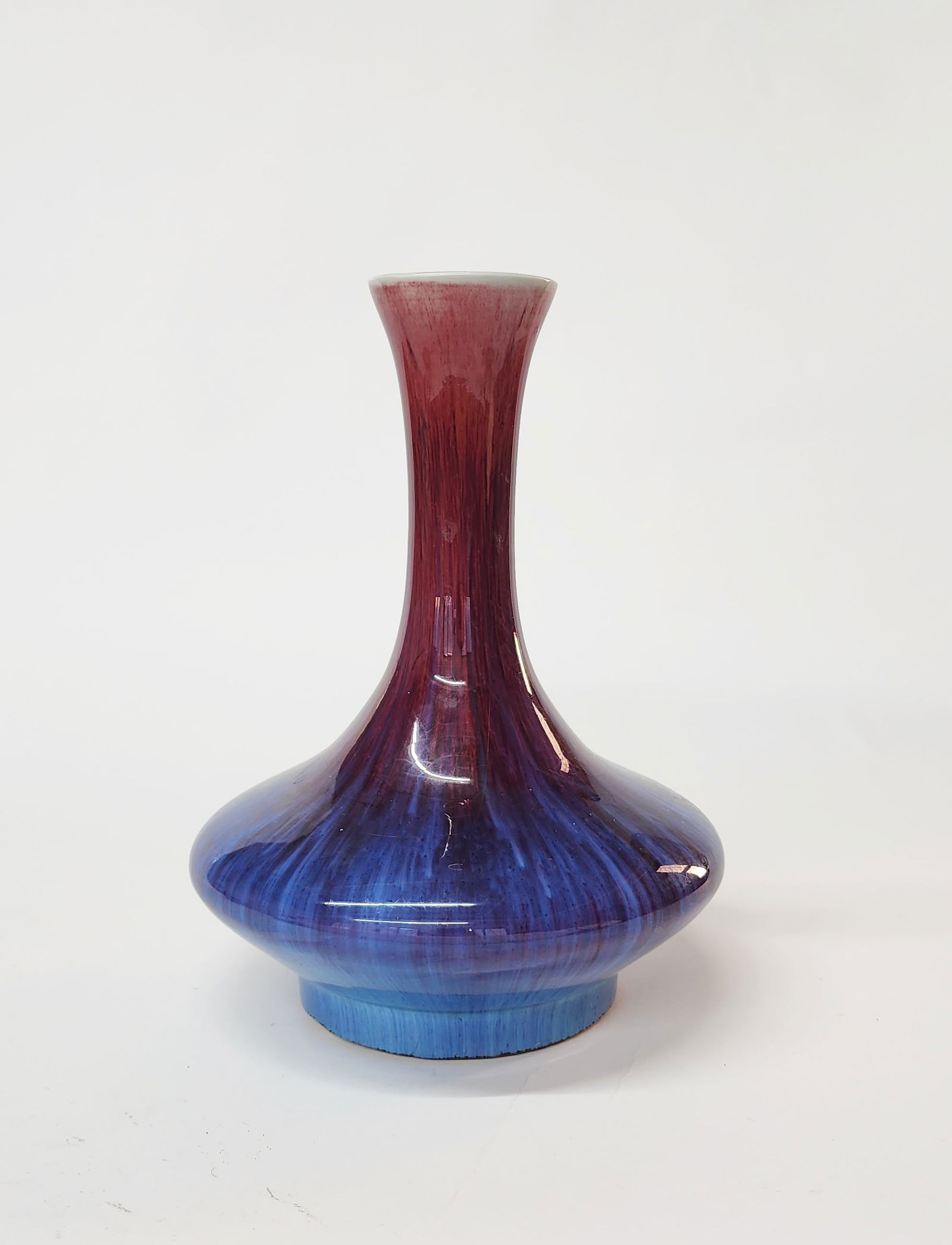 Chinese Jingdezhen Red & Purple Jun Glazed Porcelain Vase (1 of 5)