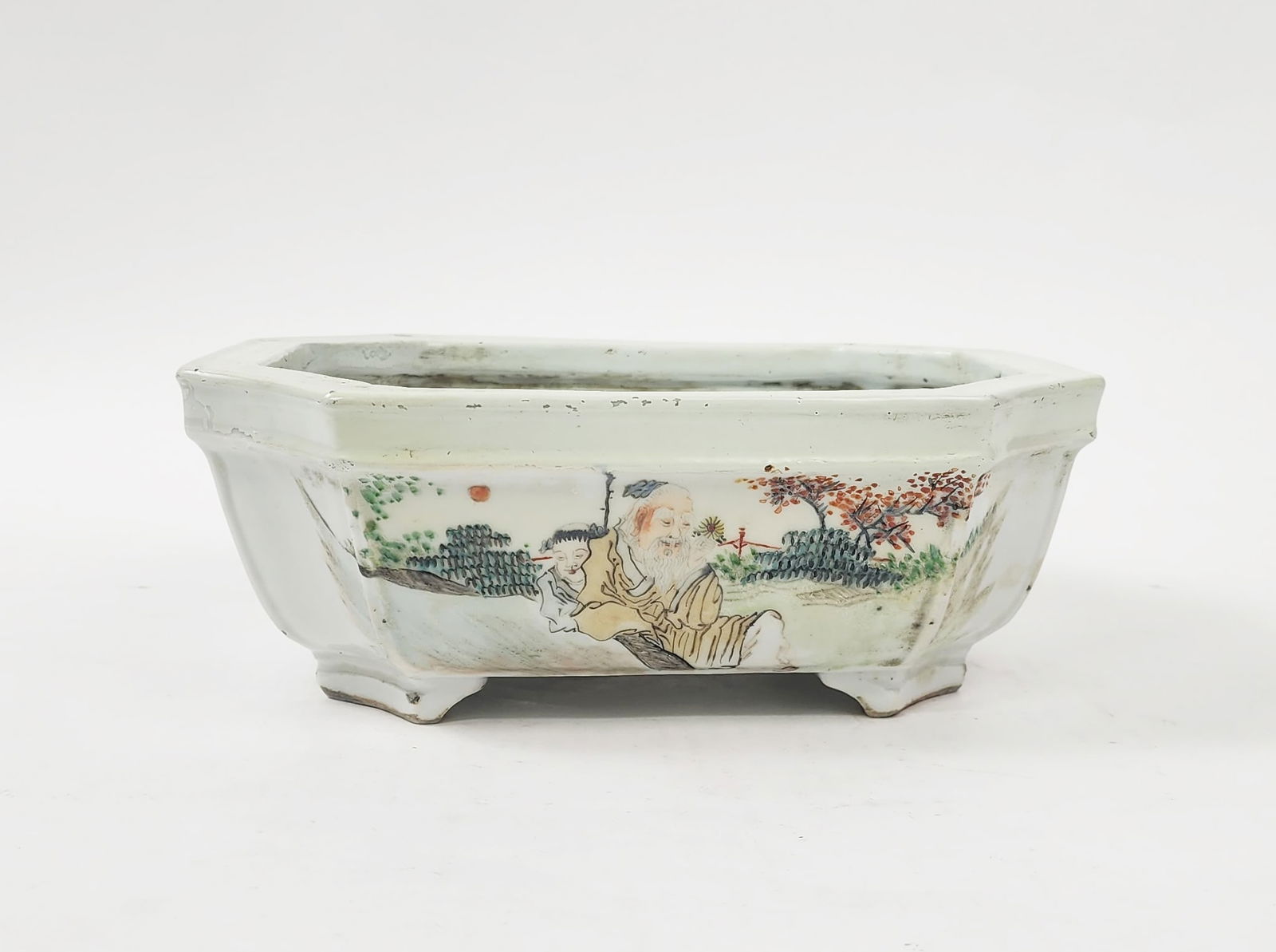 Antique Chinese Qianjiang Porcelain Bonsai Planter (1 of 11)