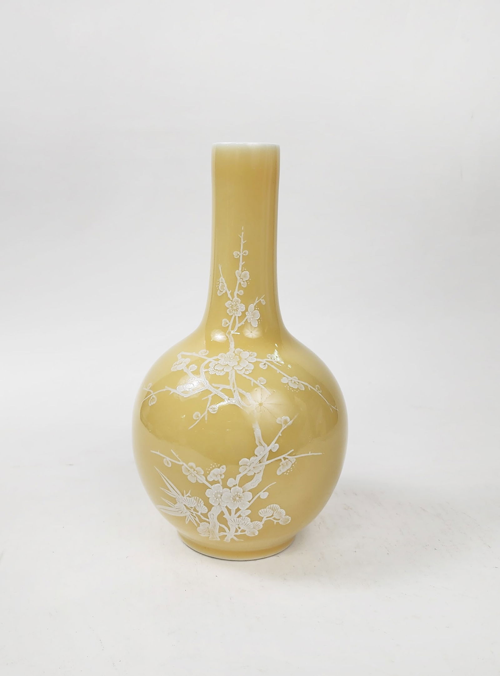 Chinese Export Jingdezhen Yellow Glazed Porcelain Vase (1 of 4)