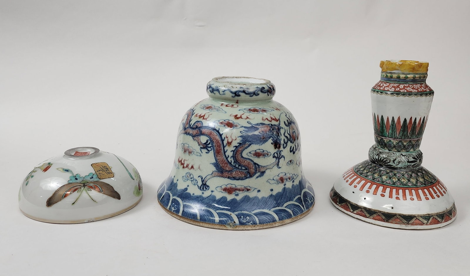Lot of 3 Antique Chinese Porcelain Objects (1 of 16)