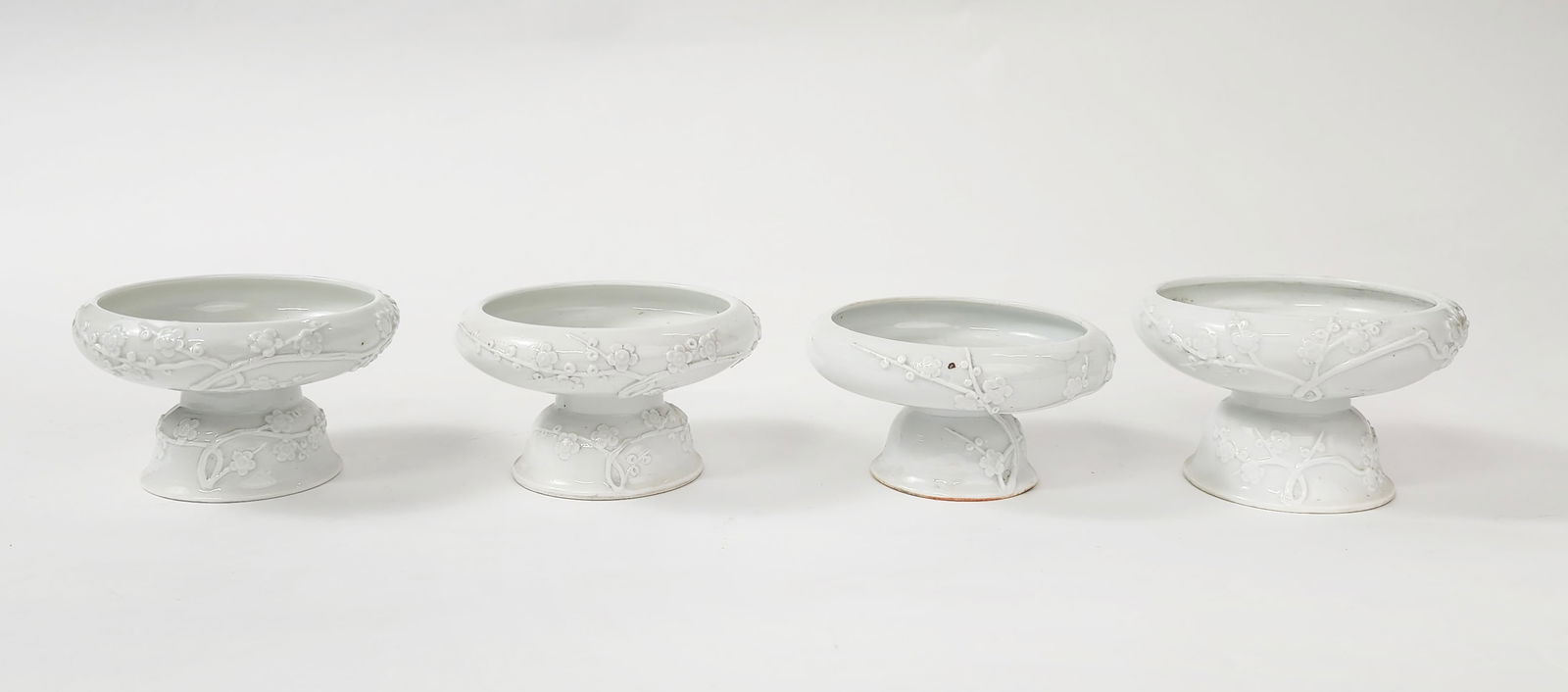 Lot of 4 Antique Chinese Blanc de Chine Dehua Porcelain Stem Cups (1 of 20)