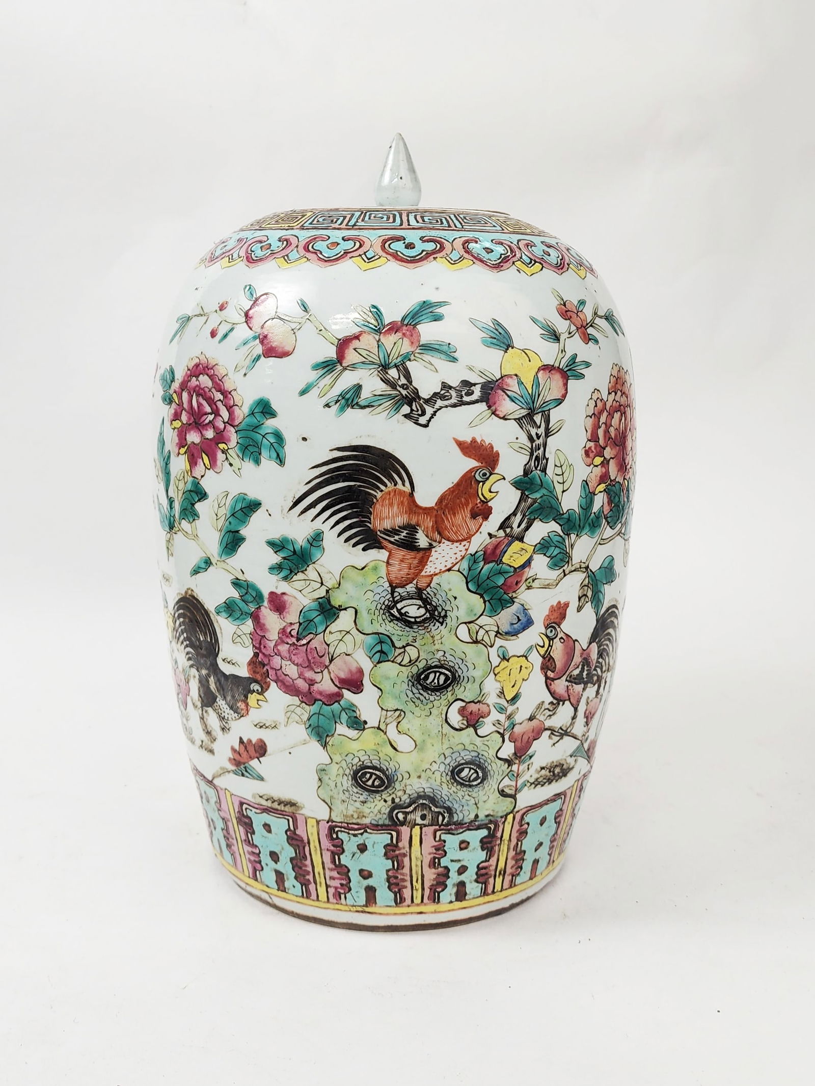 Antique Chinese Famille Rose Porcelain Ginger Jar (1 of 6)