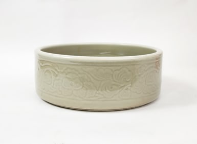 Vintage Chinese Longquan Celadon Porcelain Bowl
