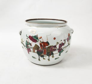 Antique Chinese ROC Famille Rose Porcelain Bowl
