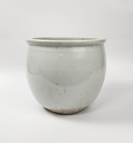 Antique Chinese White Porcelain Fish Bowl/ Planter