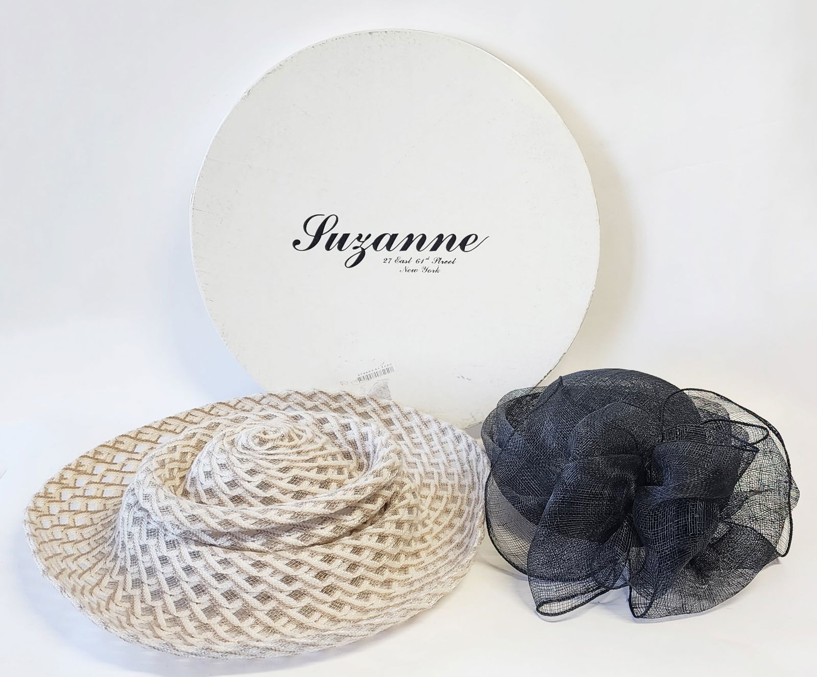 Lot of 2 Suzanne Custom Made Millinery Hats (1 of 13)