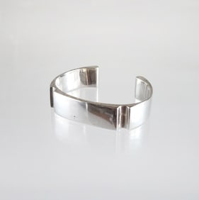 Estate Vintage SR Wien Austrian Sterling Silver Cuff Bracelet