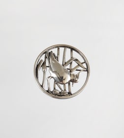 Estate Vintage Georg Jensen Sterling Silver Bird Brooch