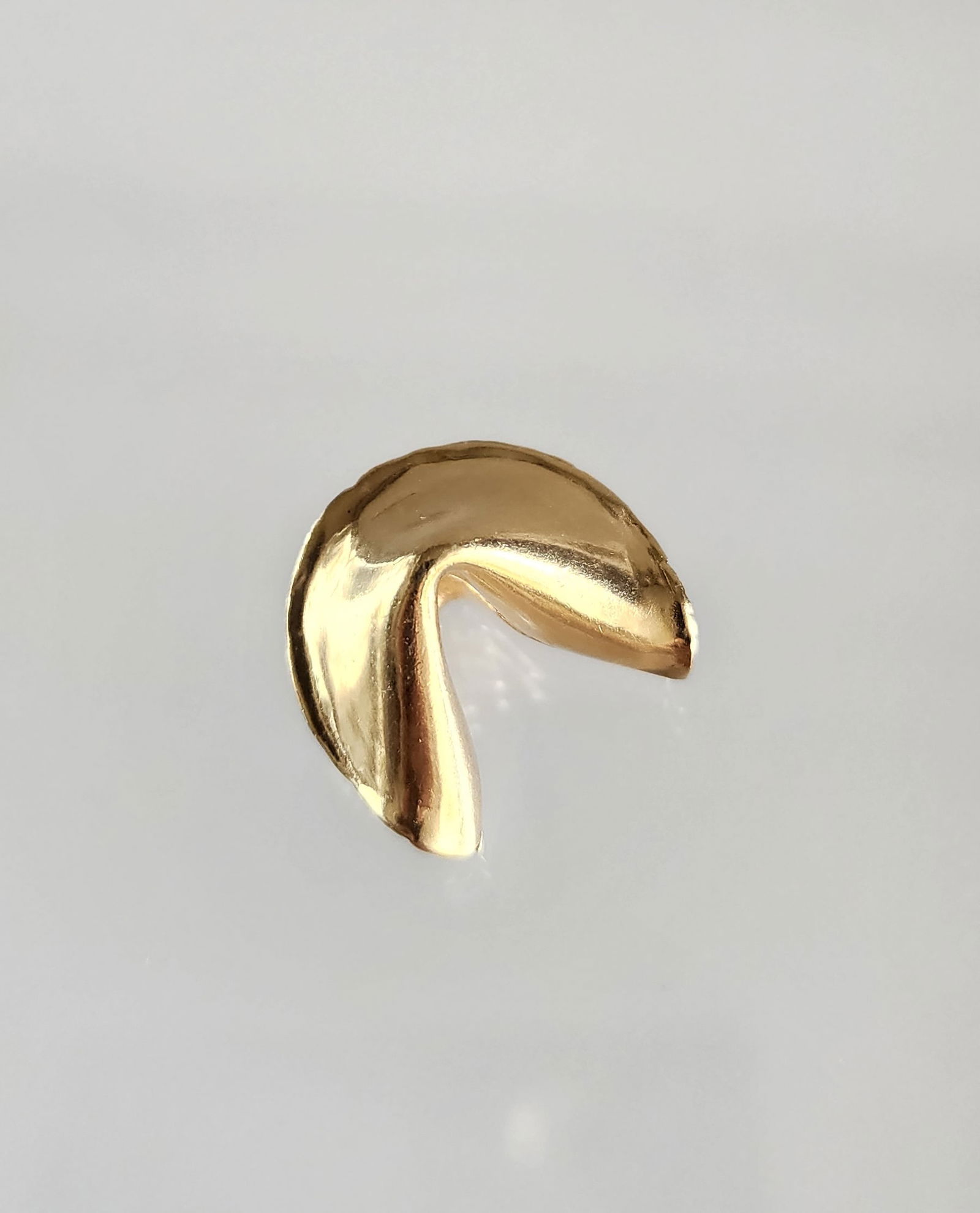 Estate Vintage 14k Gold Fortune Cookie Pendant Charm (1 of 7)