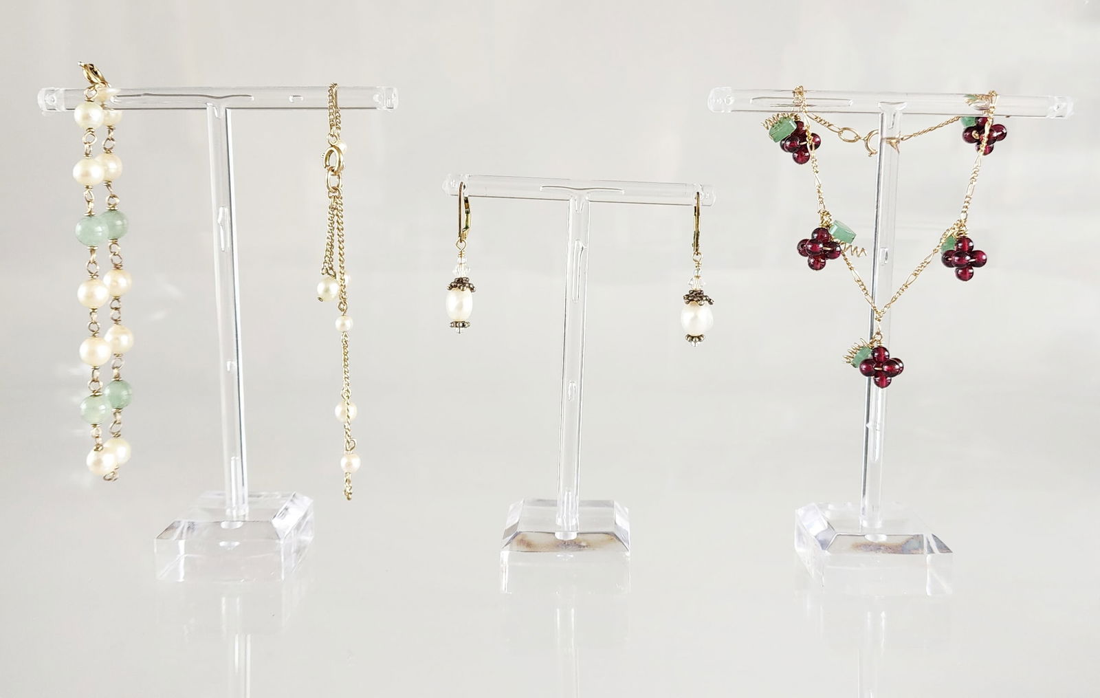 Estate Vintage Group of Gold Filled, Pearl, Garnet & Jade Jewelry (1 of 17)