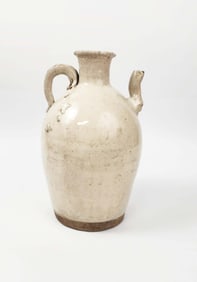 Antique Chinese Crackle Glazed Pottery Jug