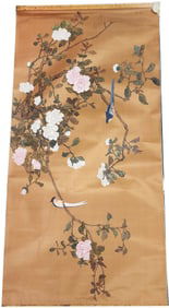Chinese Floral Painting on Silk