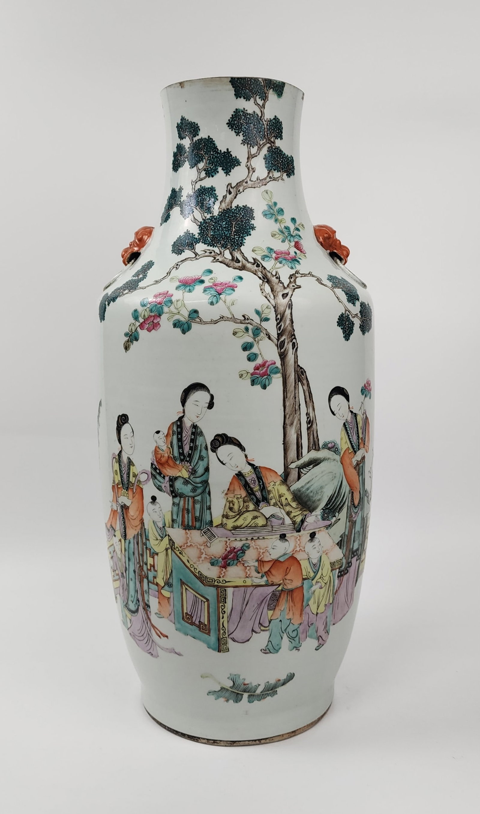 Antique Chinese Large Famille Rose Porcelain Vase (1 of 7)