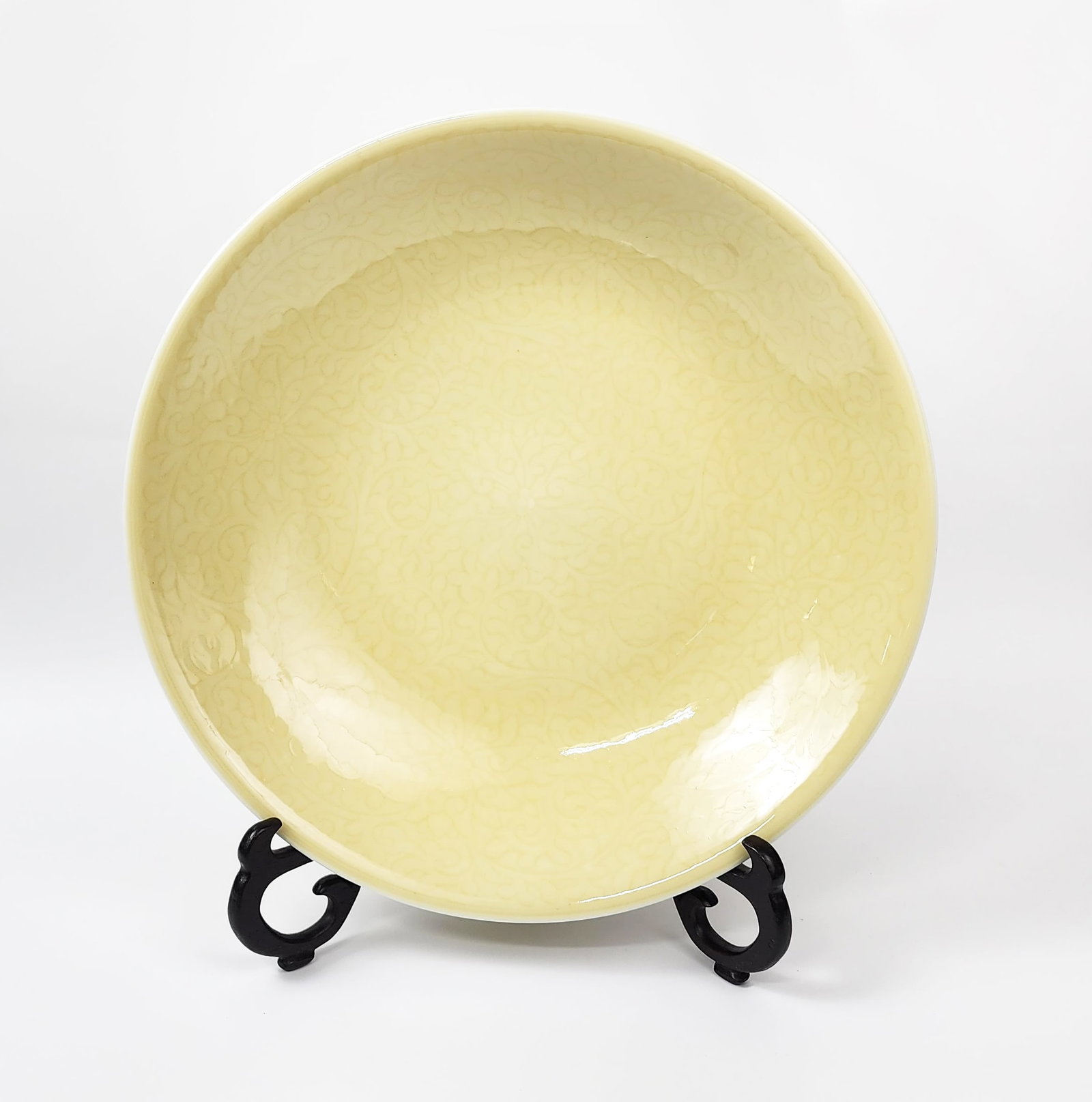 Vintage Chinese Jingdezhen Yellow Glazed Large Platter (1 of 11)