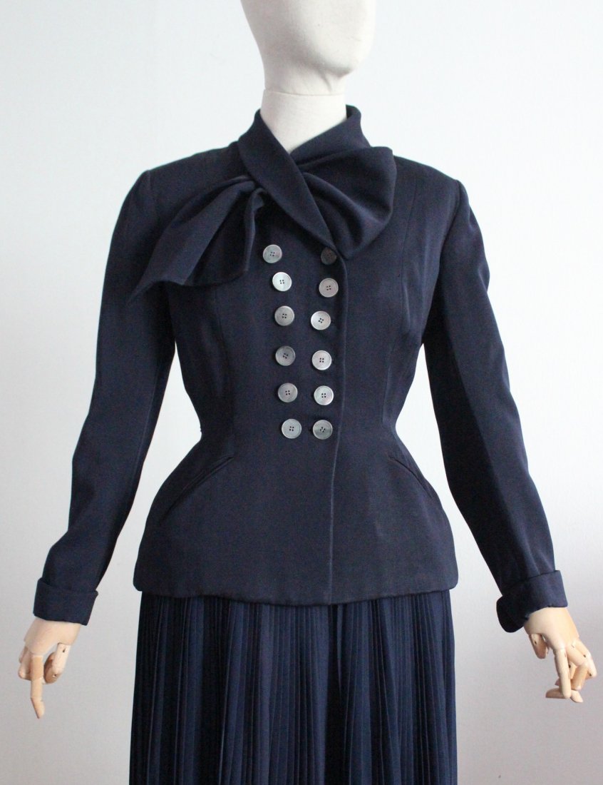 Balenciaga Adaptation by Dan Millstein Navy Blue Jacket (1 of 3)