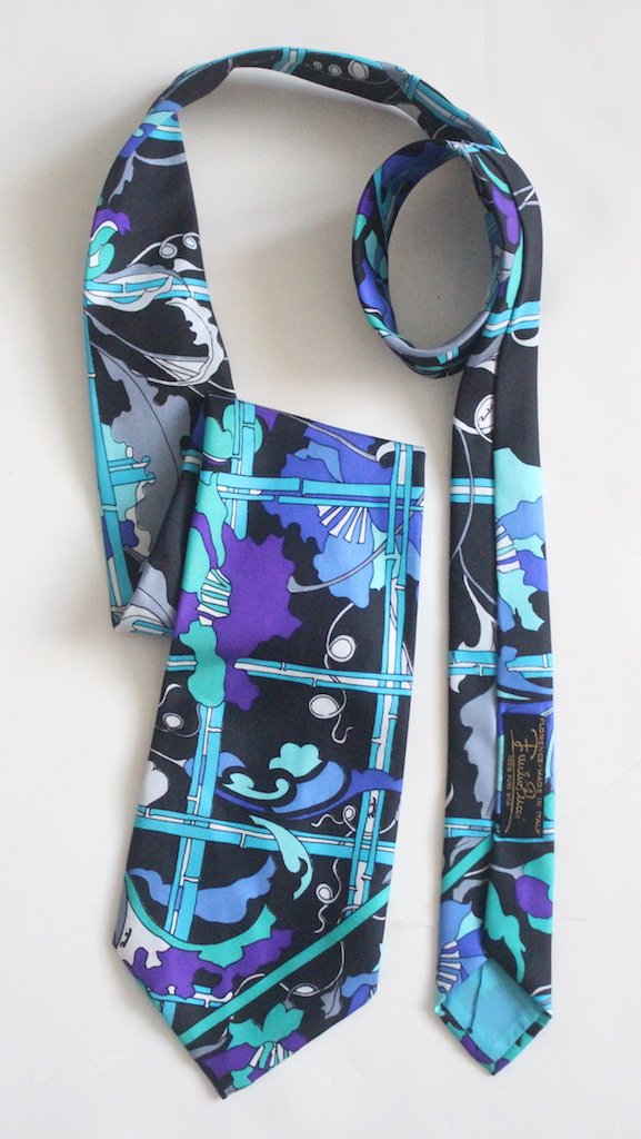 Vintage Emilio Pucci Silk Mens Tie, c.1960's (1 of 3)