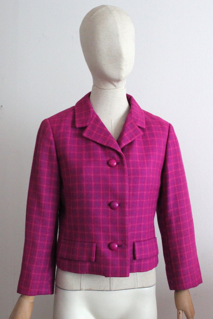 Christian Dior New York Pink Wool Jacket, 1960's (1 of 4)