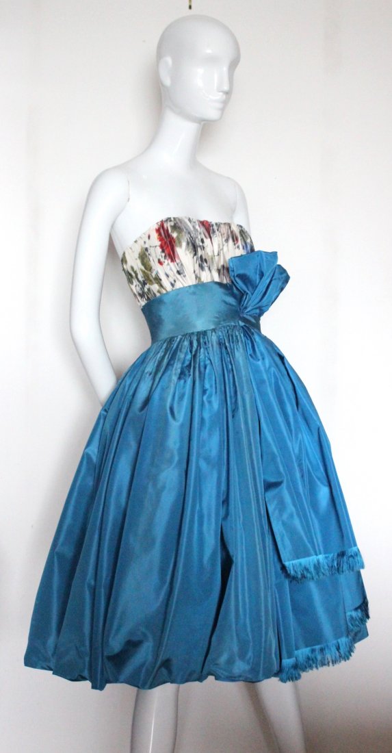 Jacques Fath Haute Couture Cocktail Dress,c.1950's (1 of 5)