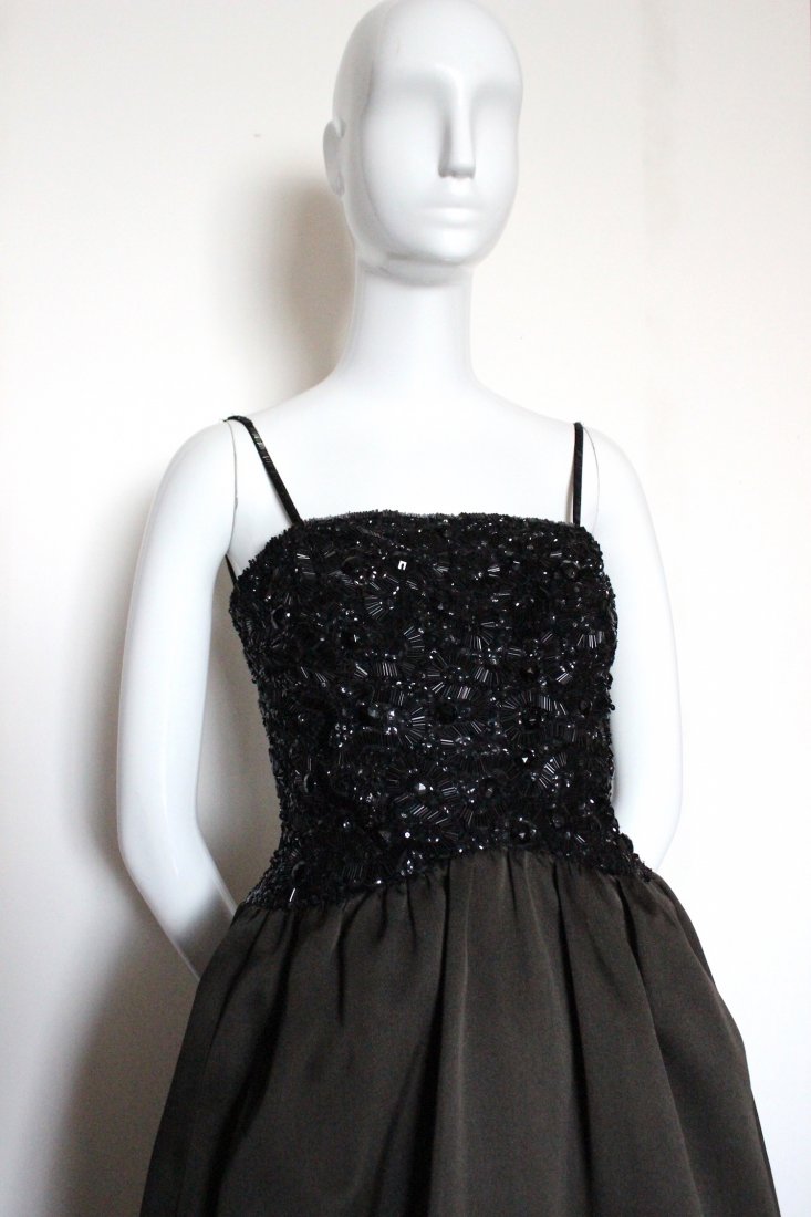 Jacques Heim Haute Couture Beaded Gown, 1960's: Jacques Heim Paris Haute Couture Beaded Gown, 1960's.Labelled Jacques Heim Paris/ Made in France.